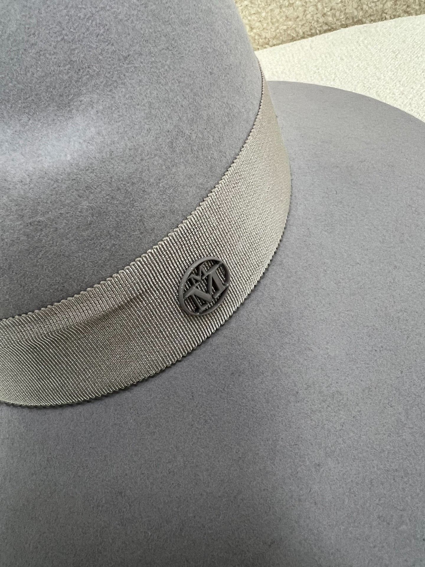 Maison Michel Maison Michel Gray Wool Hat Size ONE SIZE - 2 Thumbnail