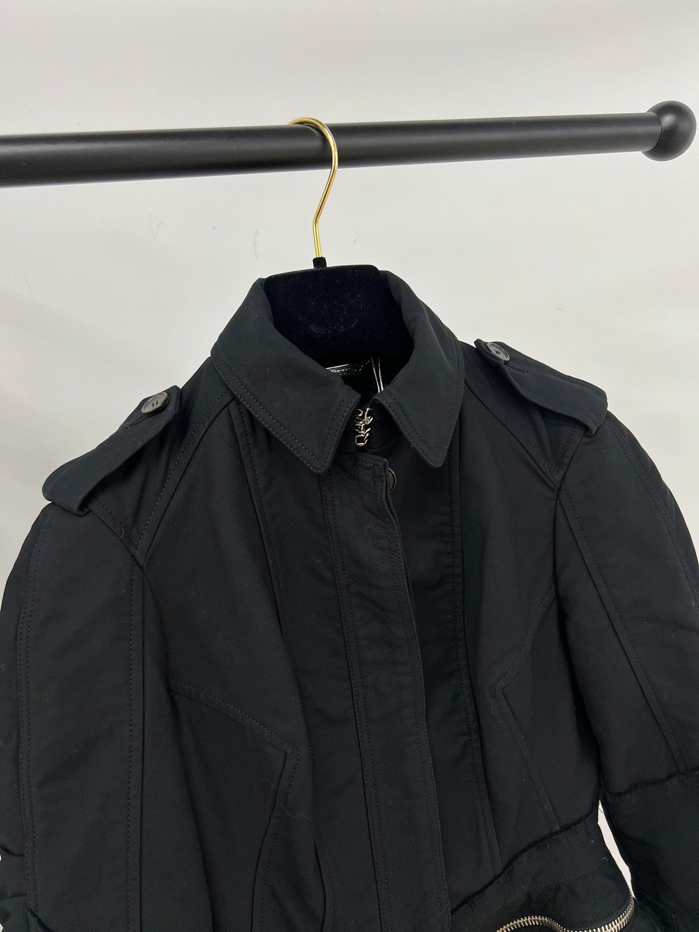 Alexander McQueen Alexander McQueen Women's Short Biker Jacket 38 Size S / US 4 / IT 40 - 2 Thumbnail
