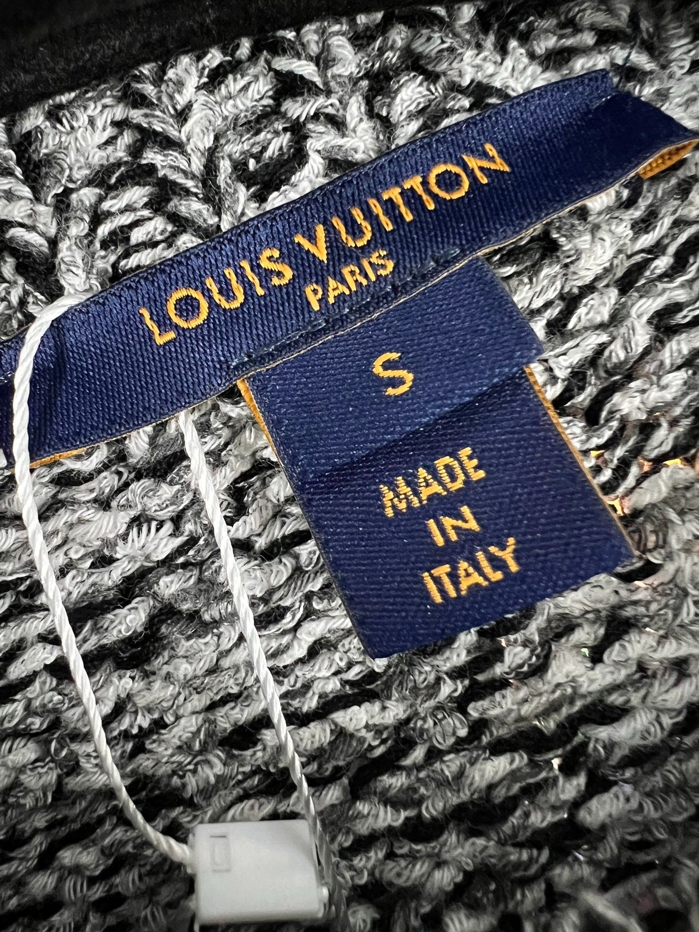 Louis Vuitton LV Gray Beaded Collar Knit Cardigan Size S / US 4 / IT 40 - 4 Thumbnail