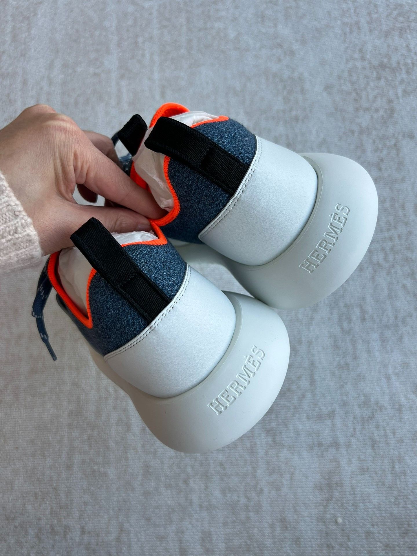 Hermes Hermes Colorblock Sneakers Size US 4.5 / IT 34.5 - 5 Thumbnail