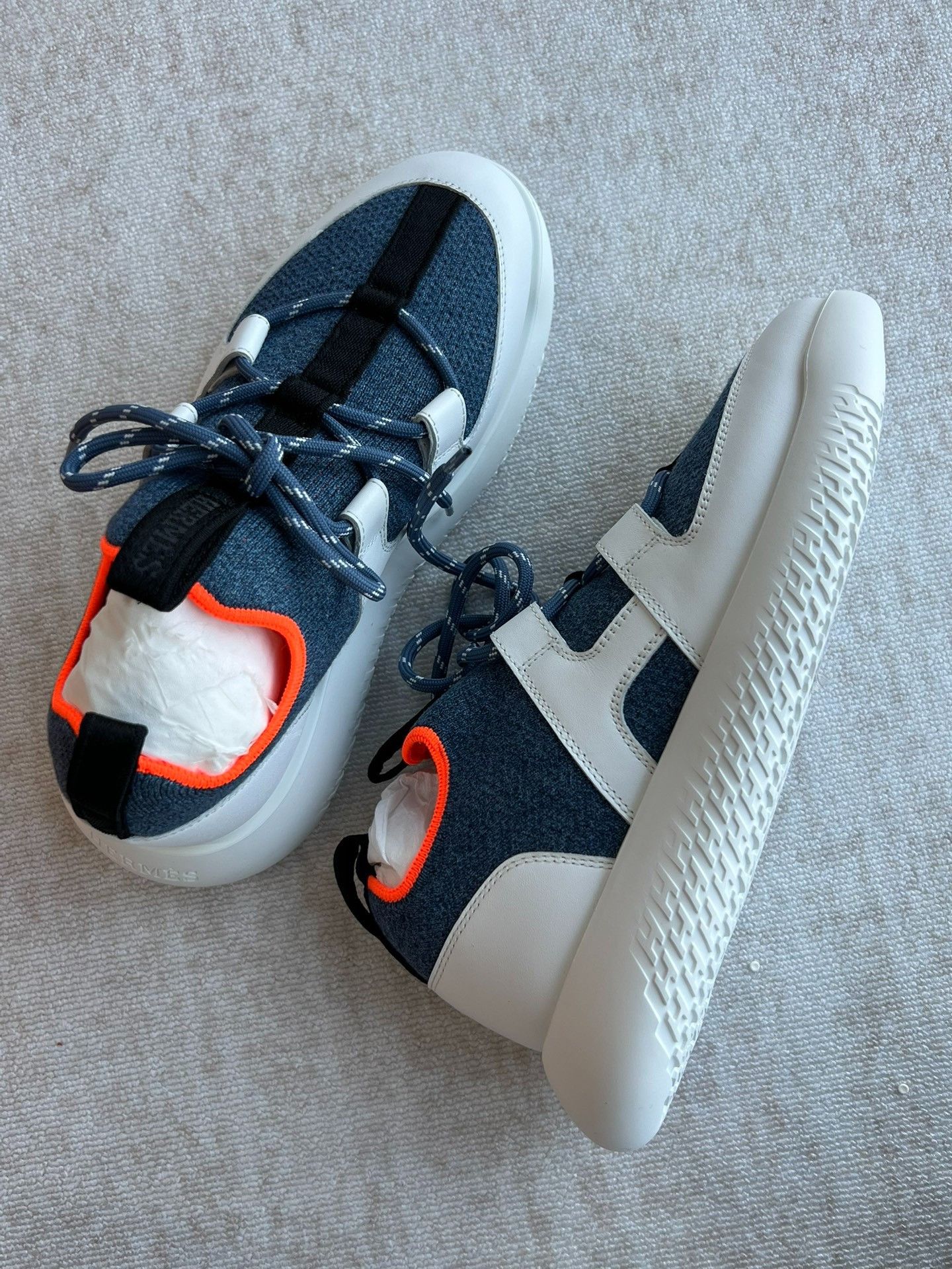 Hermes Hermes Colorblock Sneakers Size US 4.5 / IT 34.5 - 4 Thumbnail