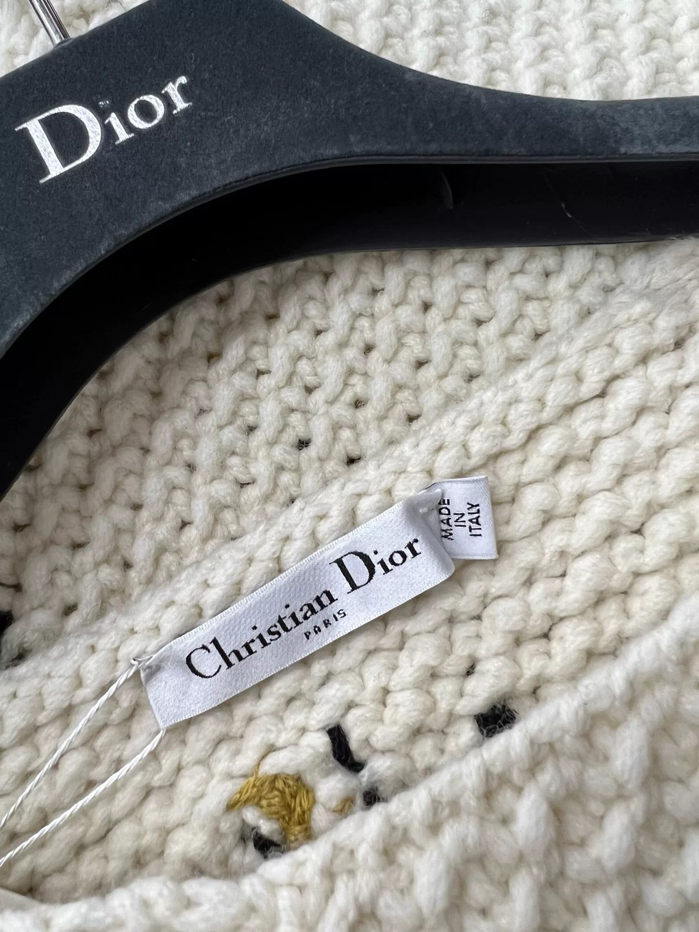 Dior Dior White Animal Pattern Knit Sweater Size XS / US 0-2 / IT 36-38 - 5 Thumbnail