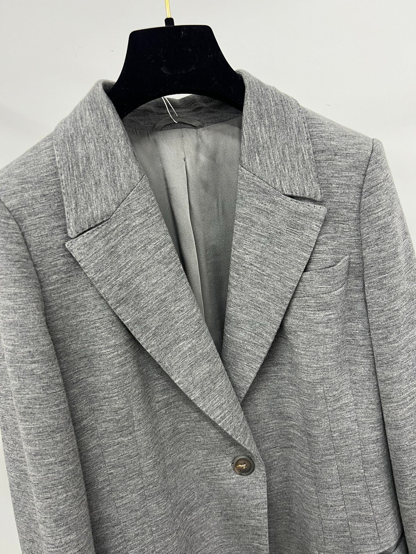 Brunello Cucinelli Brunello Cucinelli Gray Wool Blazer Size US XS / EU 42 / 0 - 2 Thumbnail