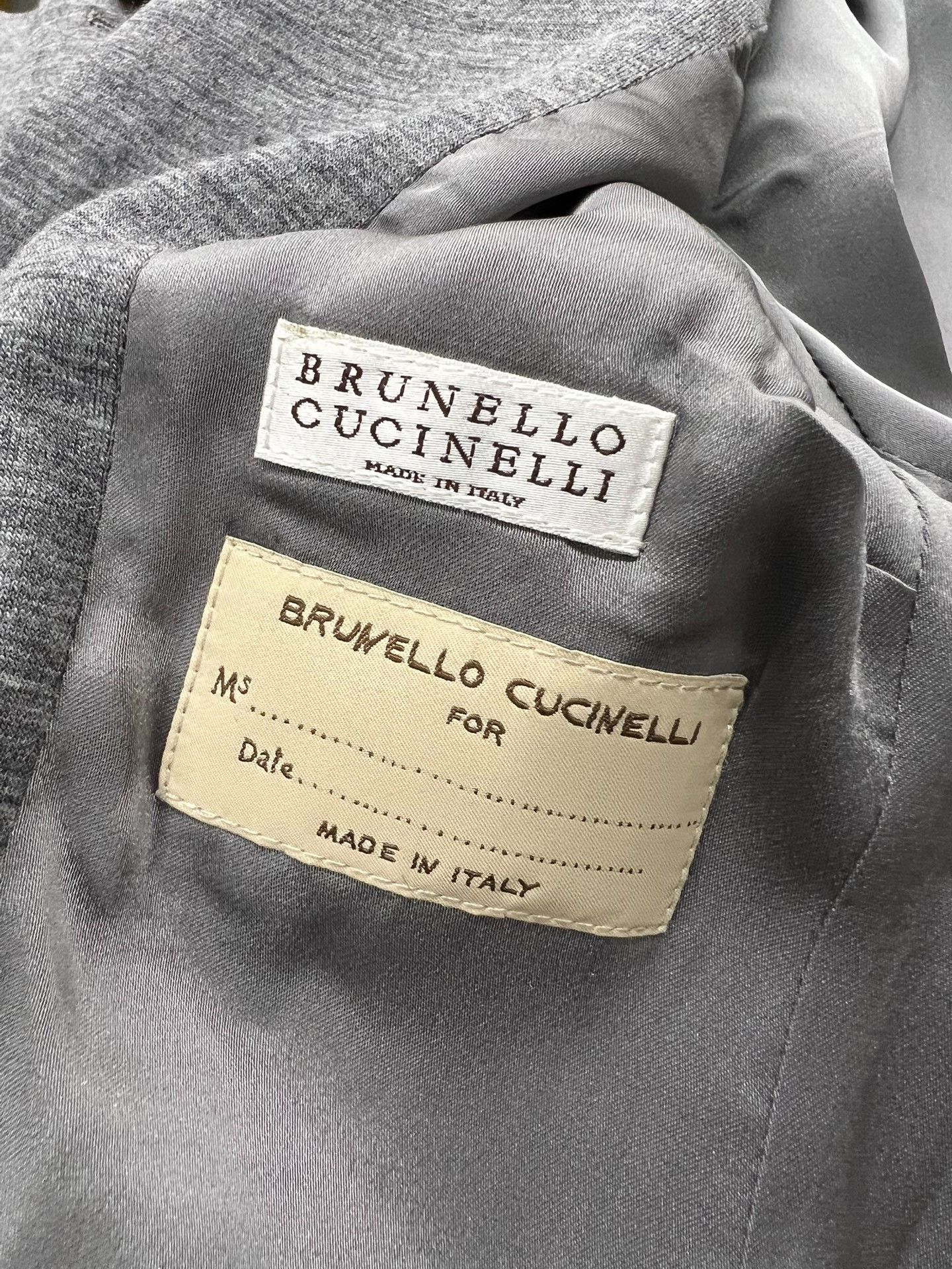 Brunello Cucinelli Brunello Cucinelli Gray Wool Blazer Size US XS / EU 42 / 0 - 5 Thumbnail