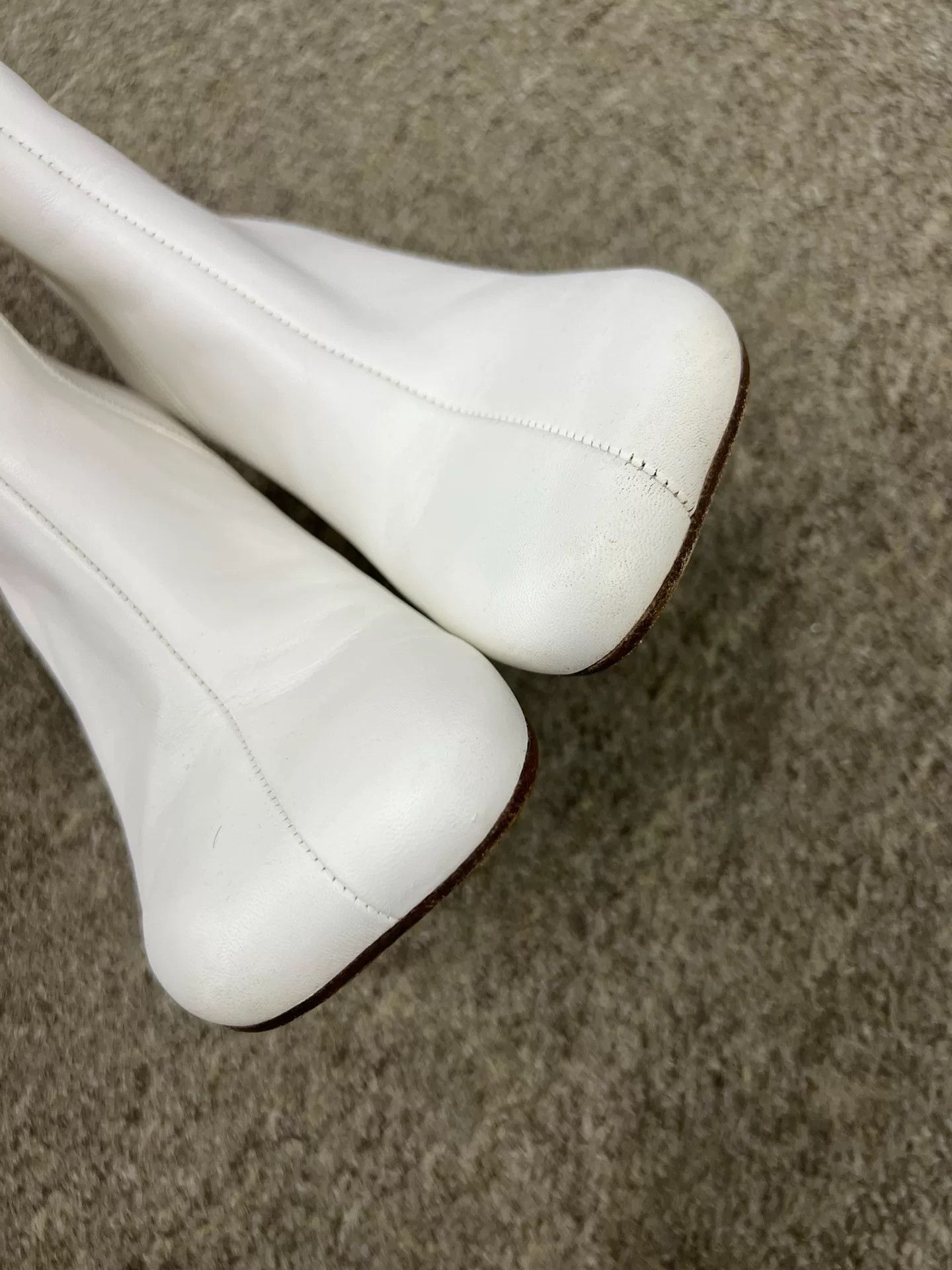 MM6 Maison Margiela MM6 White Zip Ankle Boots Size US 8 / IT 38 - 5 Thumbnail