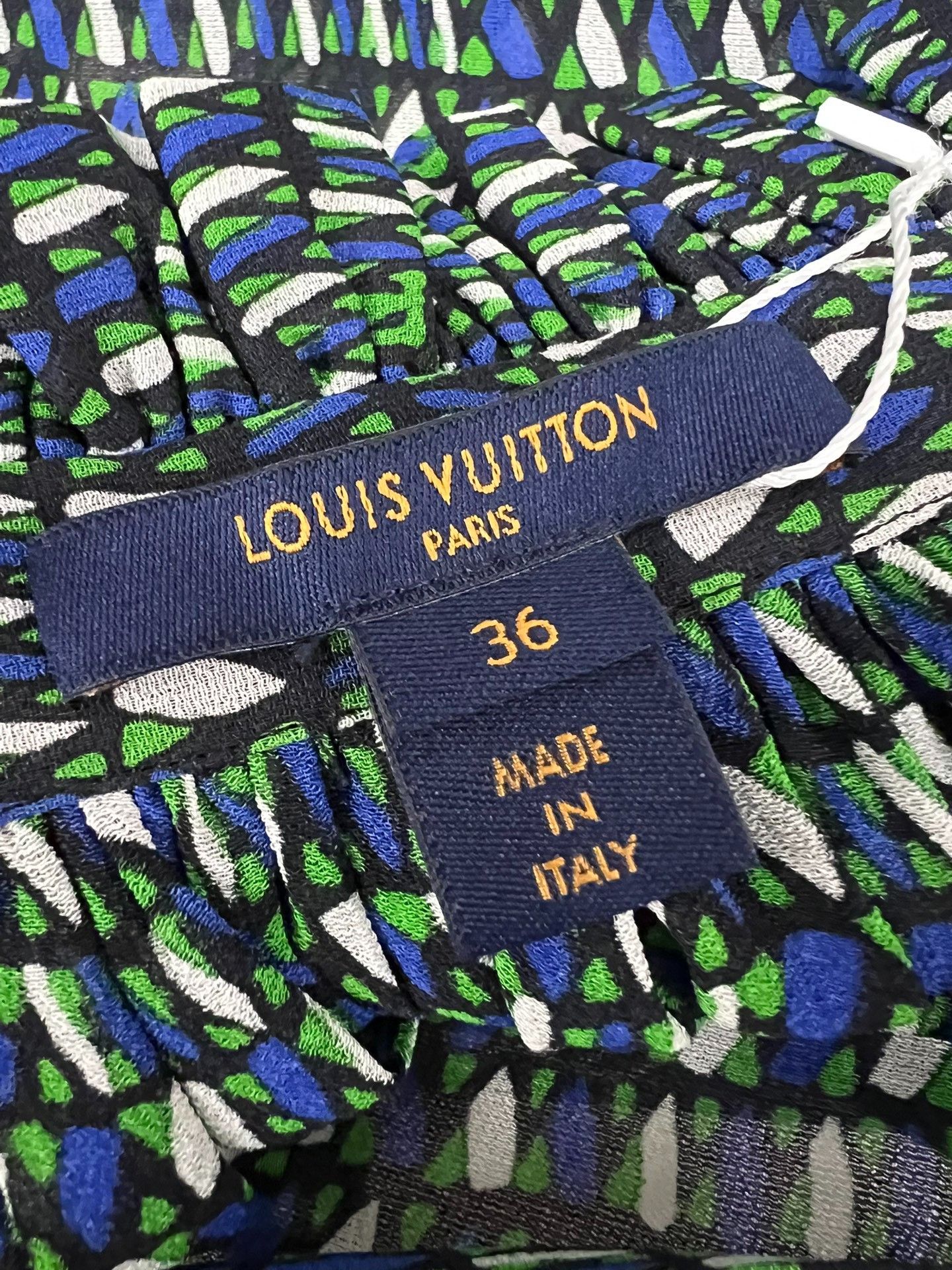 Louis Vuitton LV Pop Print Silk Tie-Up Top Size XS / US 0-2 / IT 36-38 - 4 Thumbnail