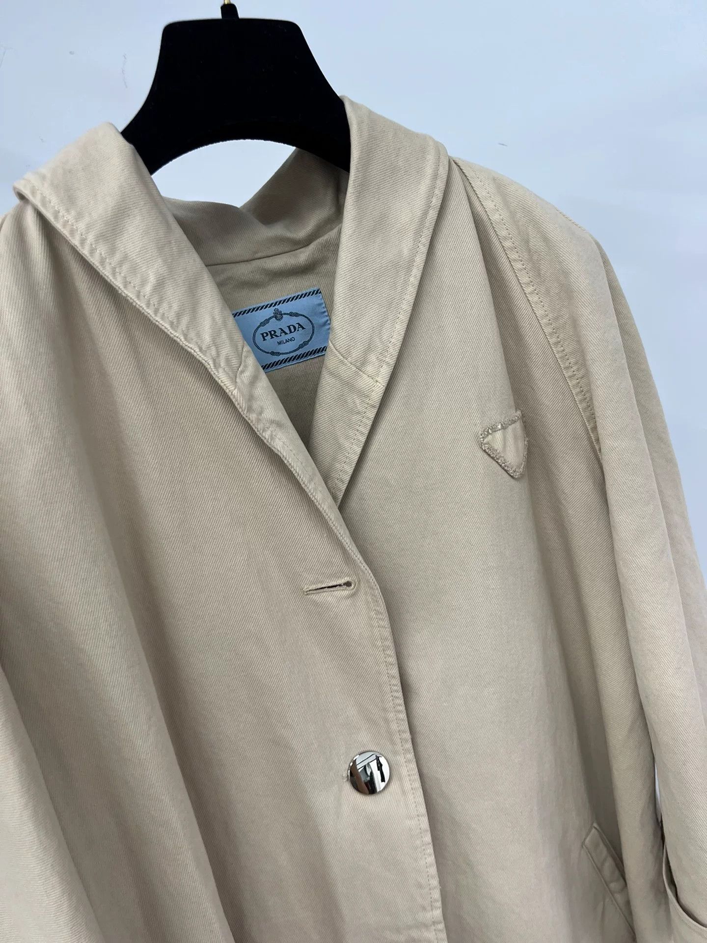 Prada Prada Beige Trench Coat IT38 Size S / US 4 / IT 40 - 2 Thumbnail