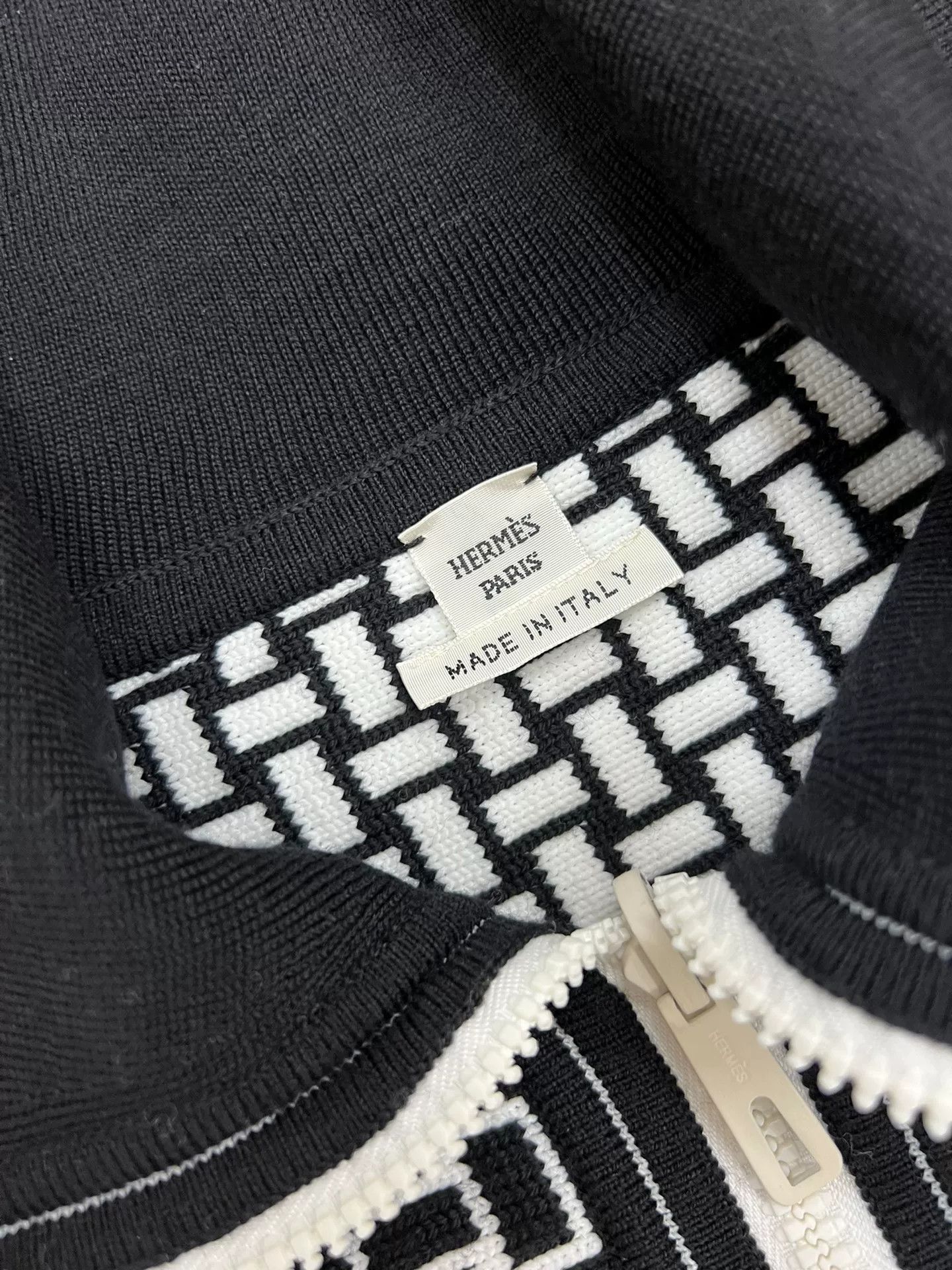 Hermes Hermes Black White Lapel Jacket Size XXS / US 00 / IT 34 - 5 Thumbnail