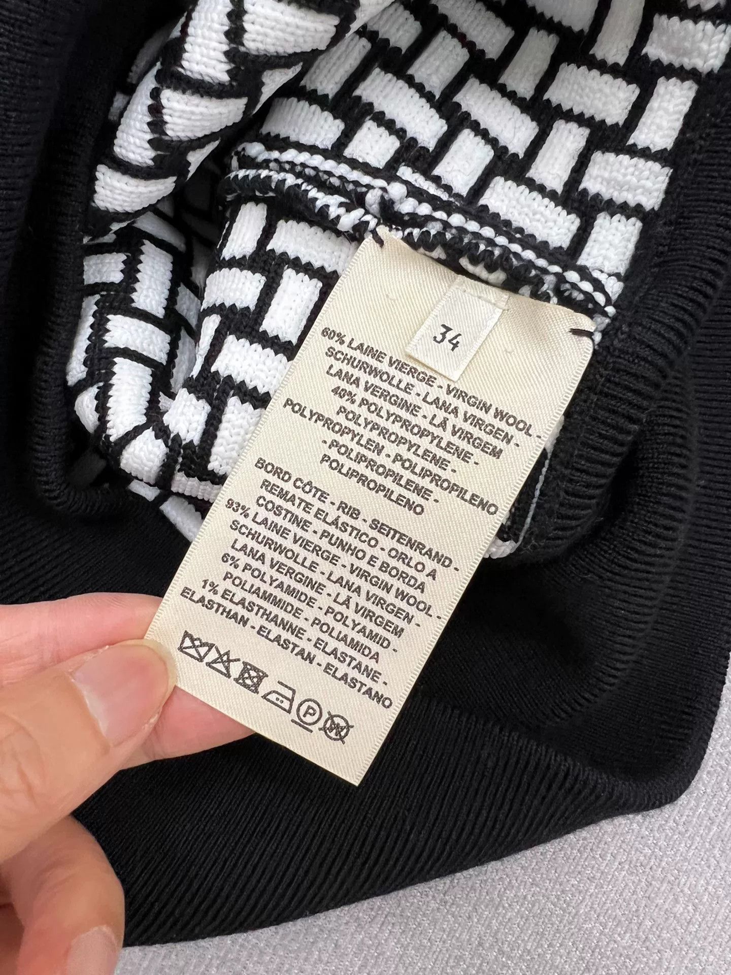 Hermes Hermes Black White Lapel Jacket Size XXS / US 00 / IT 34 - 6 Thumbnail