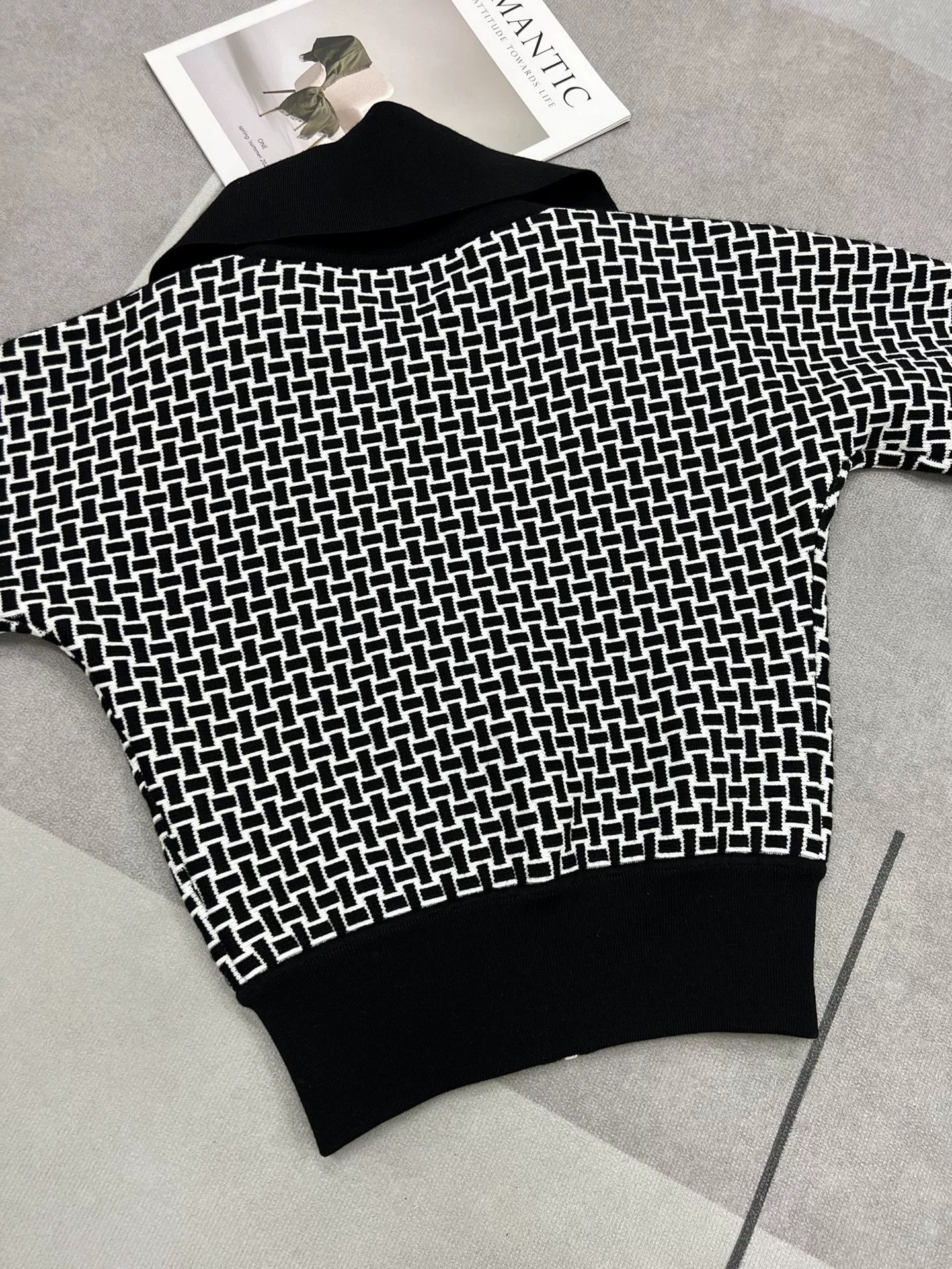 Hermes Hermes Black White Lapel Jacket Size XXS / US 00 / IT 34 - 4 Thumbnail