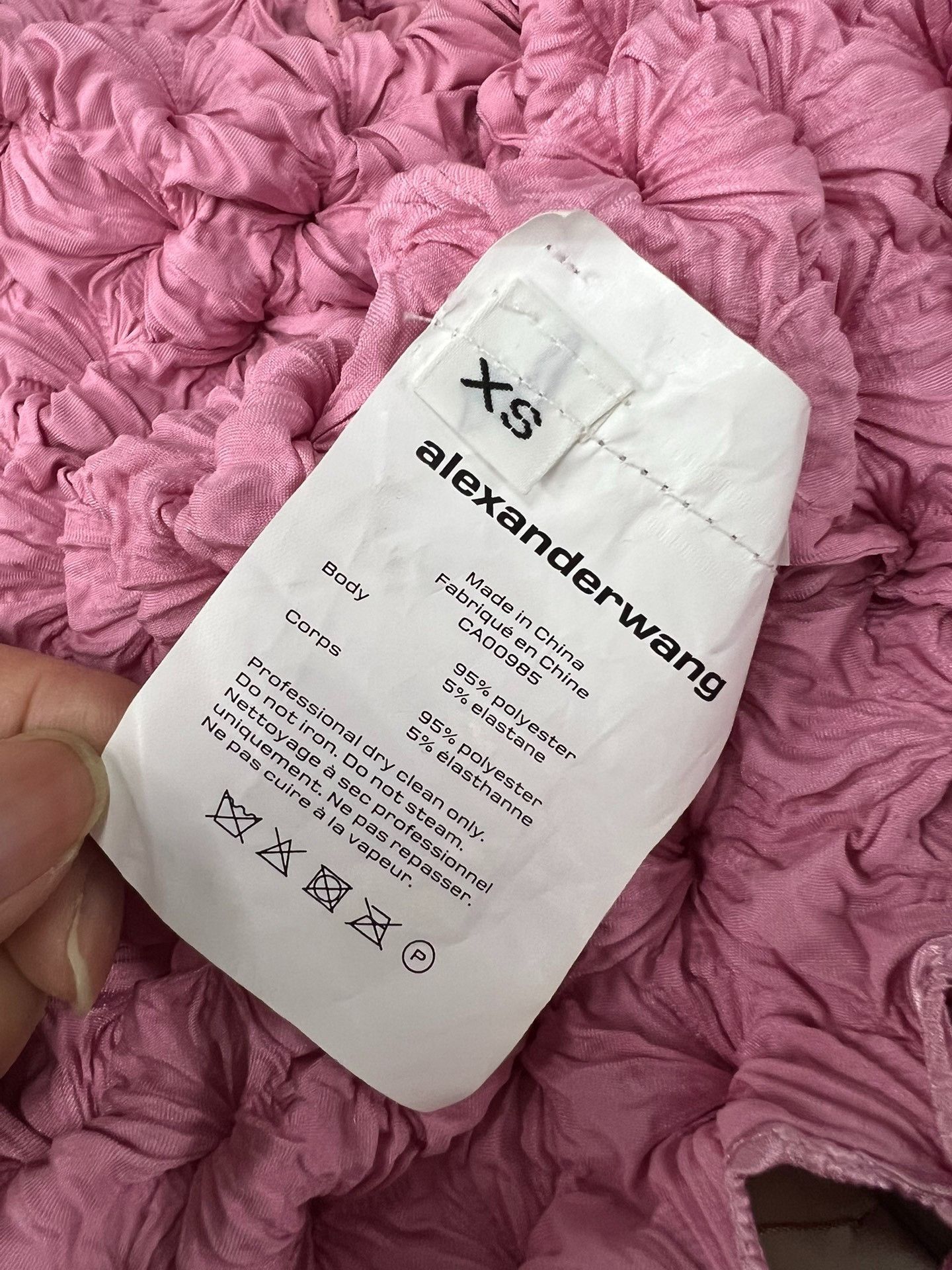 Alexander Wang Alexander Wang Pink Pleated Short Cardigan Size XS / US 0-2 / IT 36-38 - 5 Thumbnail