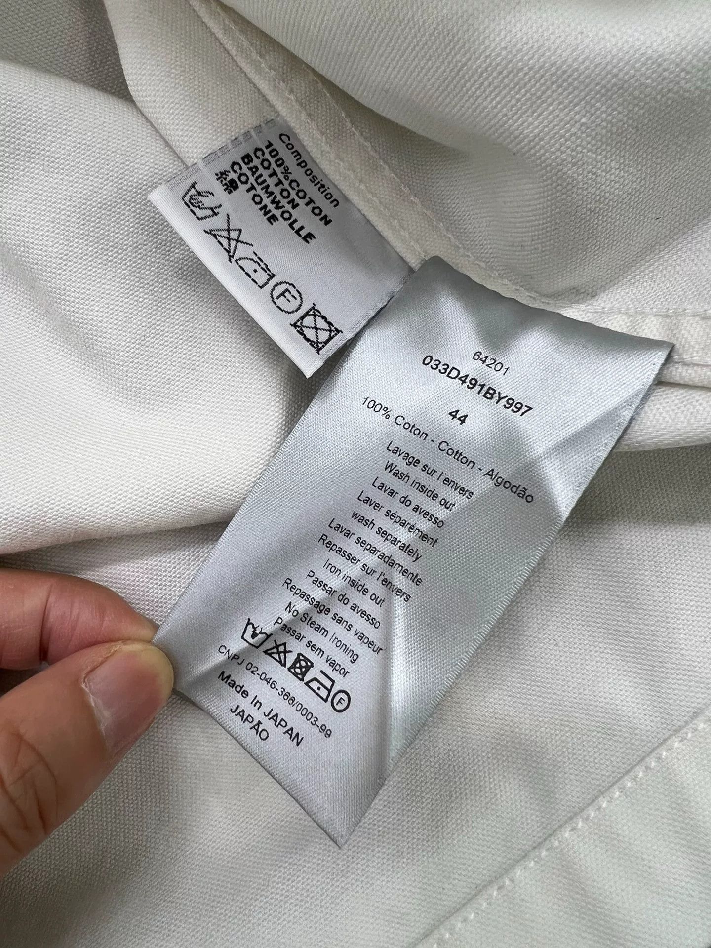 Dior Dior White Splatter Denim Jacket Size US S / EU 44-46 / 1 - 5 Thumbnail