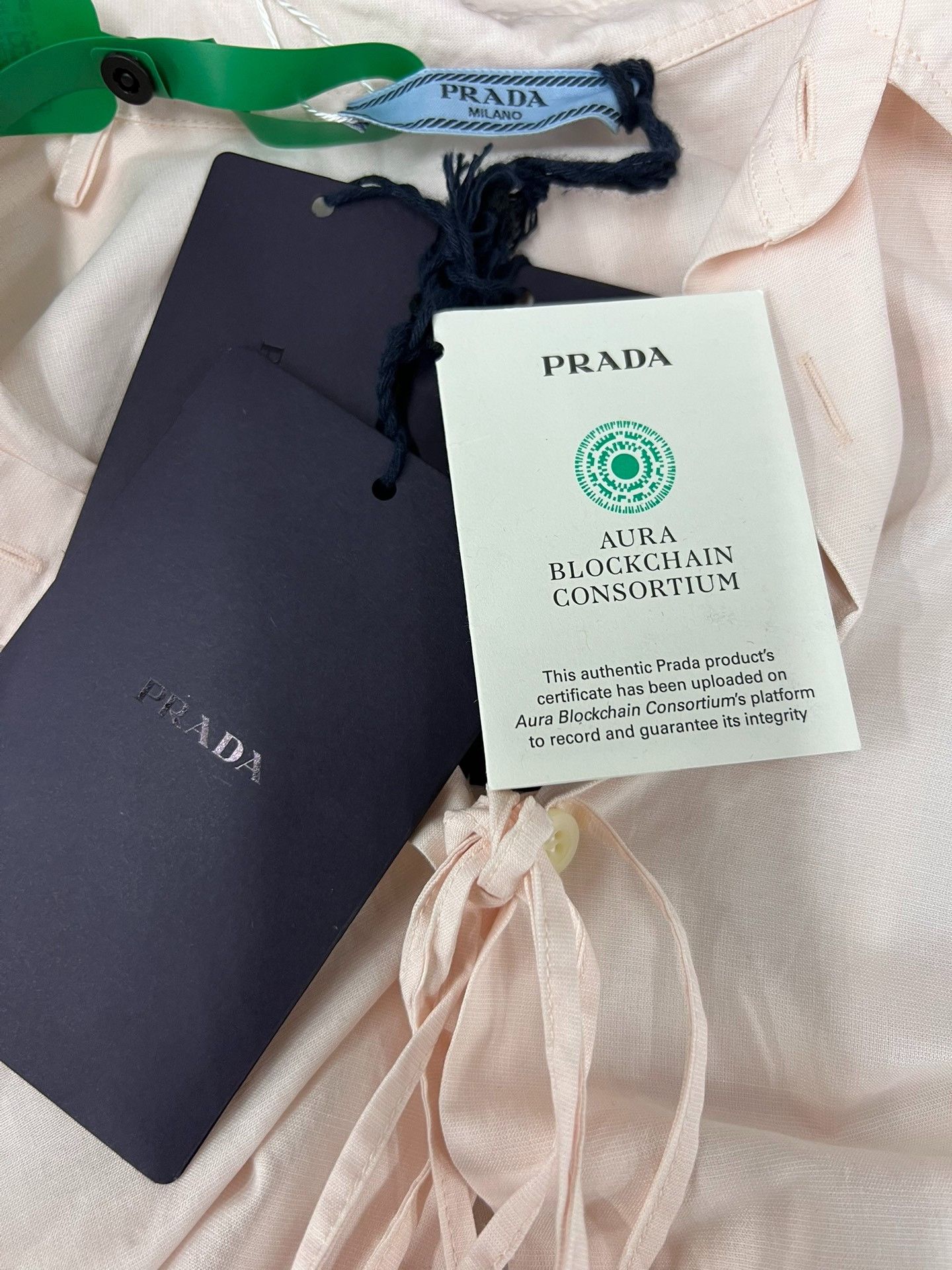 Prada Prada Pink Front Tie Shirt Size S / US 4 / IT 40 - 3 Thumbnail
