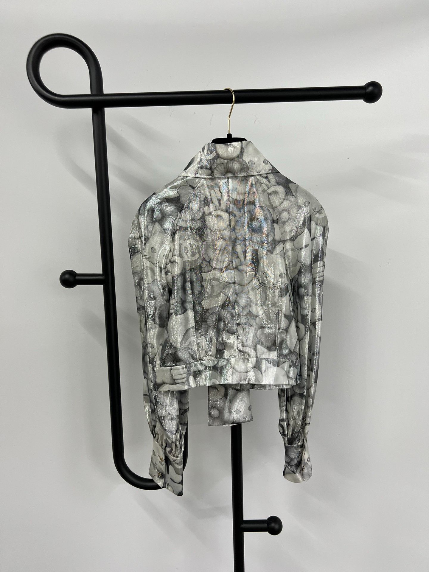 Chanel Chanel Karl Lagerfeld Cat Silk Shirt Size S / US 4 / IT 40 - 3 Thumbnail