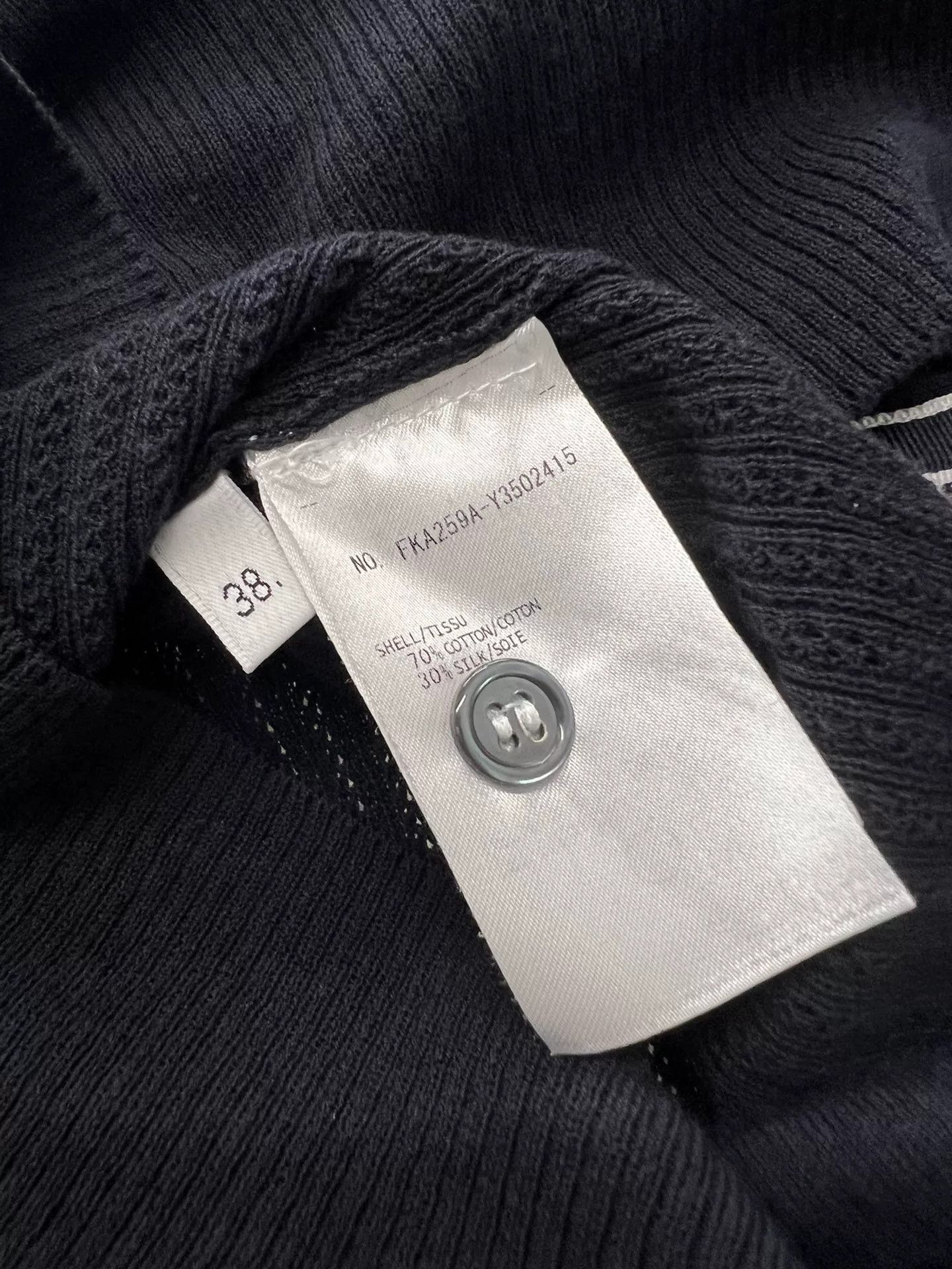 Thom Browne Thom Browne TB Dark Blue Knit Short-Sleeve Size US M / EU 48-50 / 2 - 5 Thumbnail