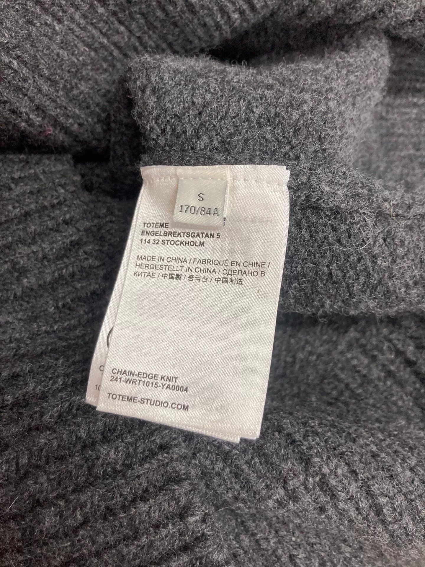 Toteme Toteme 2024 Gray Chain Knit Sweater Size S / US 4 / IT 40 - 5 Thumbnail