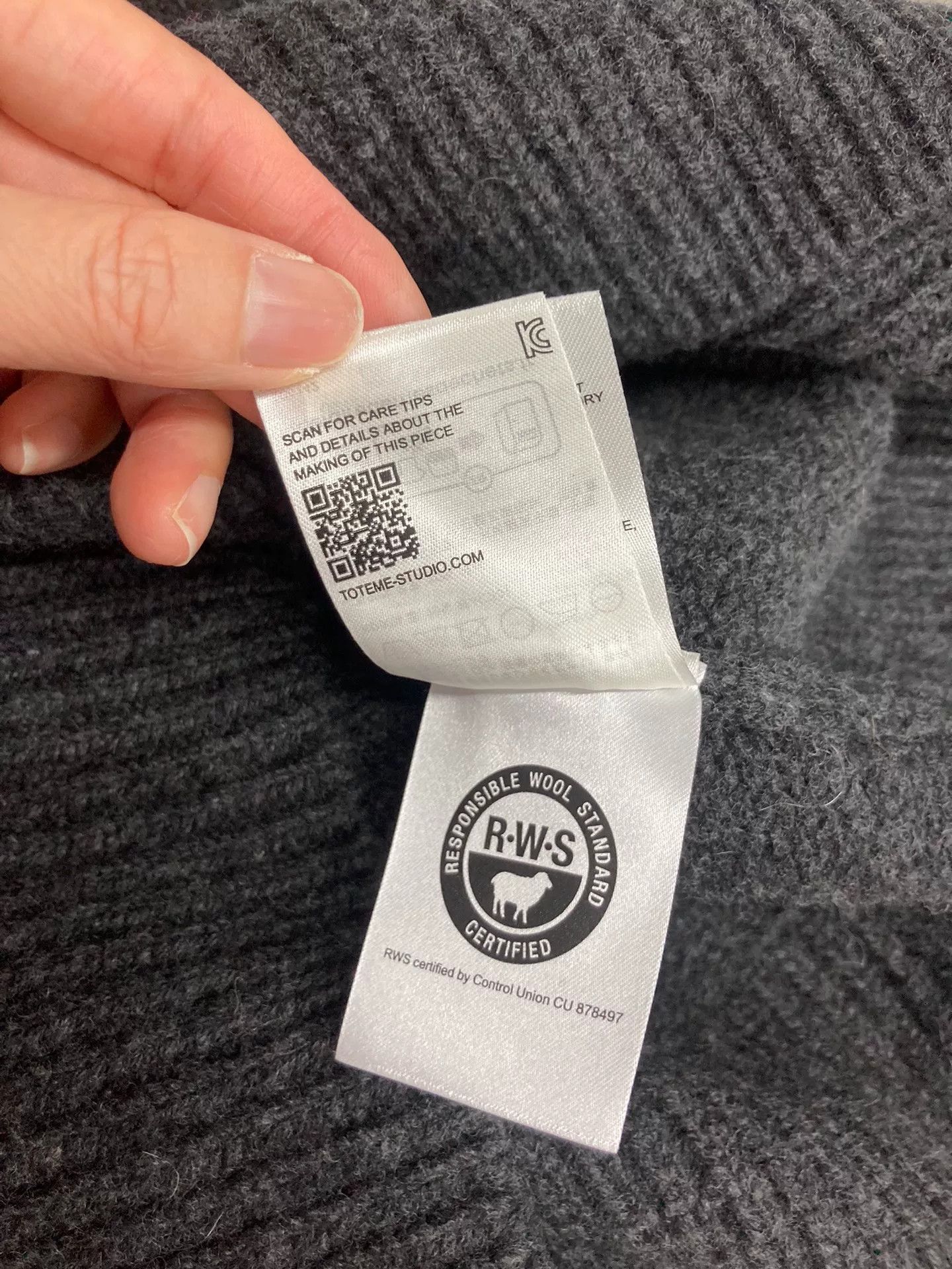 Toteme Toteme 2024 Gray Chain Knit Sweater Size S / US 4 / IT 40 - 7 Thumbnail