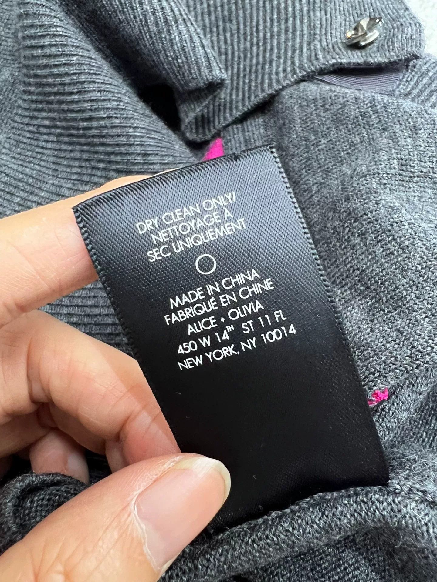Alice + Olivia Alice + Olivia Gray Wool Cardigan Size S / US 4 / IT 40 - 6 Thumbnail