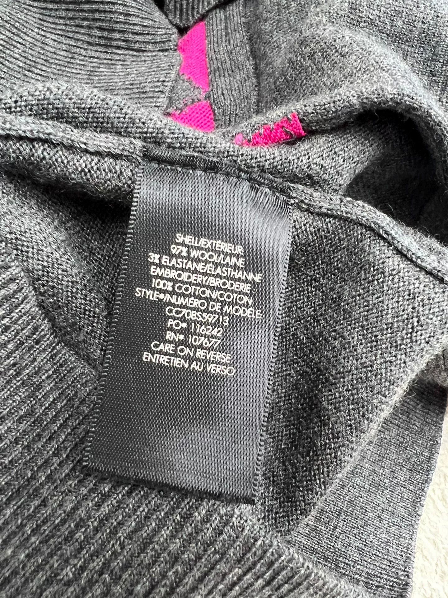 Alice + Olivia Alice + Olivia Gray Wool Cardigan Size S / US 4 / IT 40 - 5 Thumbnail