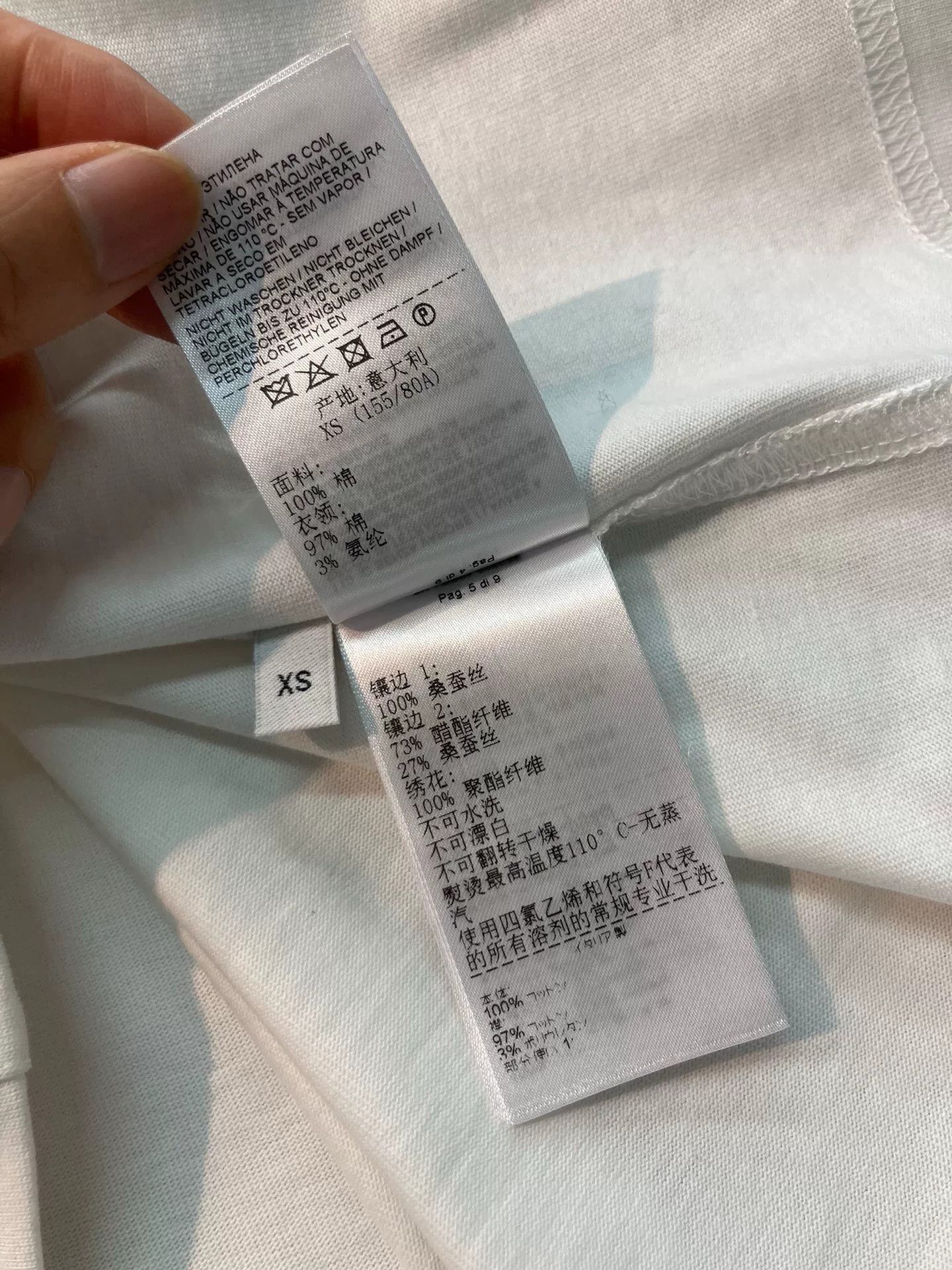 Bottega Veneta BV 25SS Silk Scarf Short-Sleeve T-Shirt Size XS / US 0-2 / IT 36-38 - 6 Thumbnail