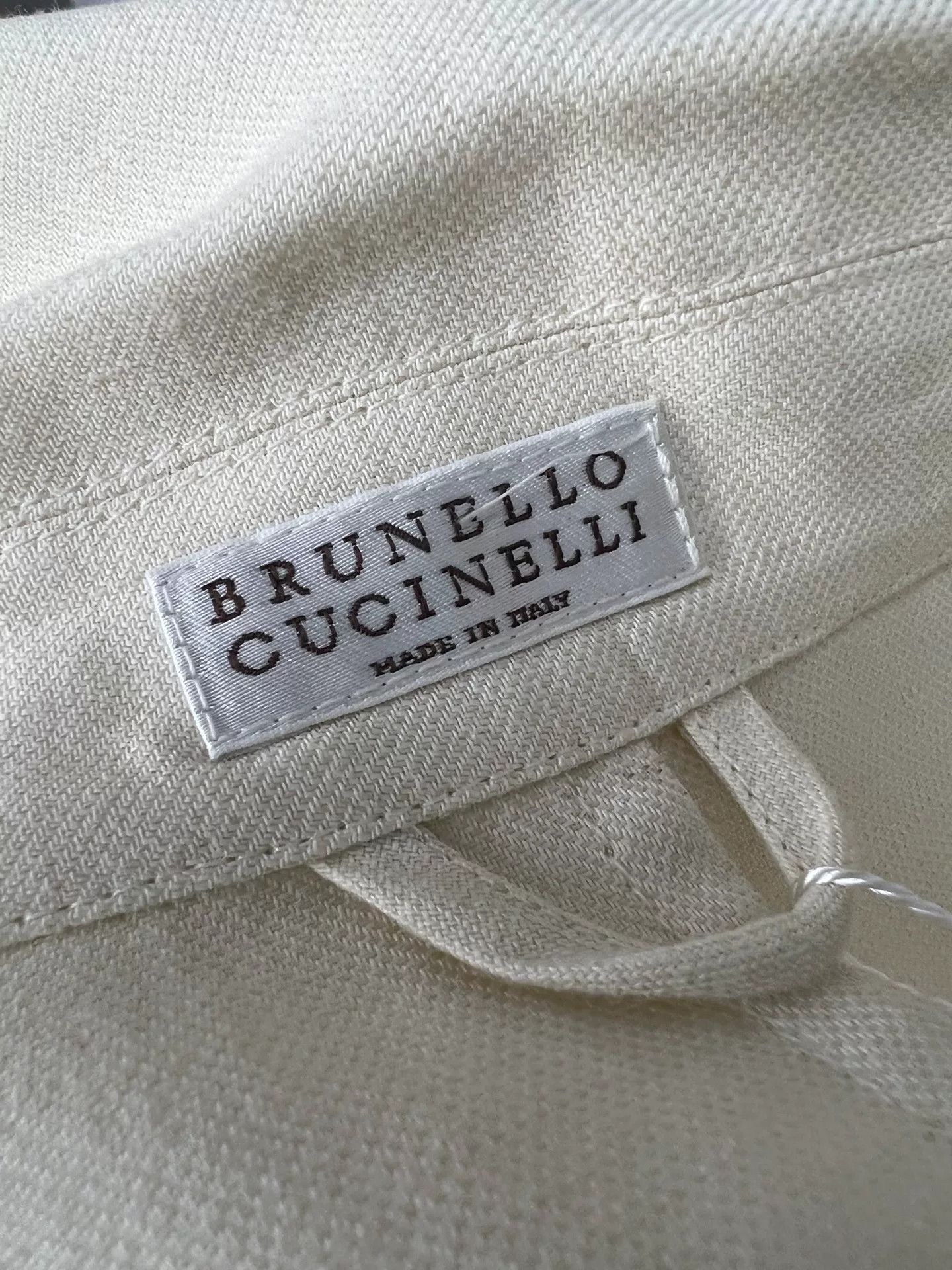 Brunello Cucinelli Brunello Cucinelli Beige Belted Blazer S Size S / US 4 / IT 40 - 4 Thumbnail