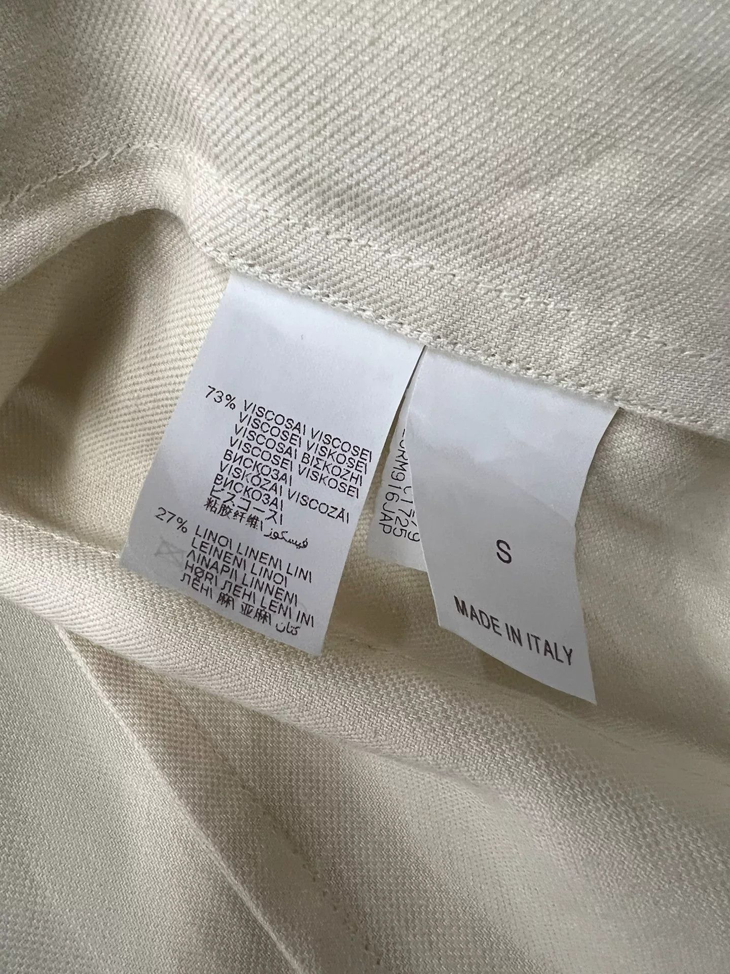 Brunello Cucinelli Brunello Cucinelli Beige Belted Blazer S Size S / US 4 / IT 40 - 5 Thumbnail