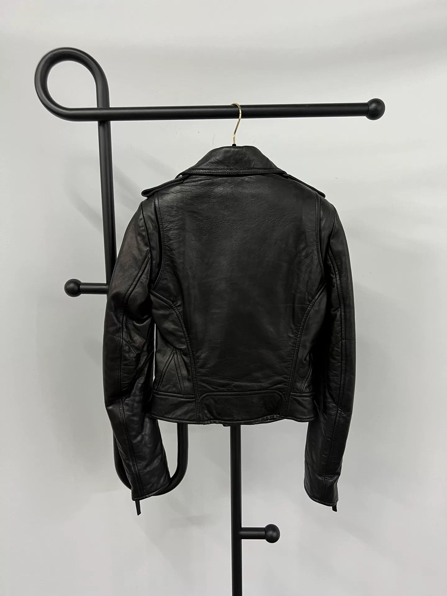 Balenciaga Balenciaga Black Motorcycle Leather Jacket Size S / US 4 / IT 40 - 2 Thumbnail