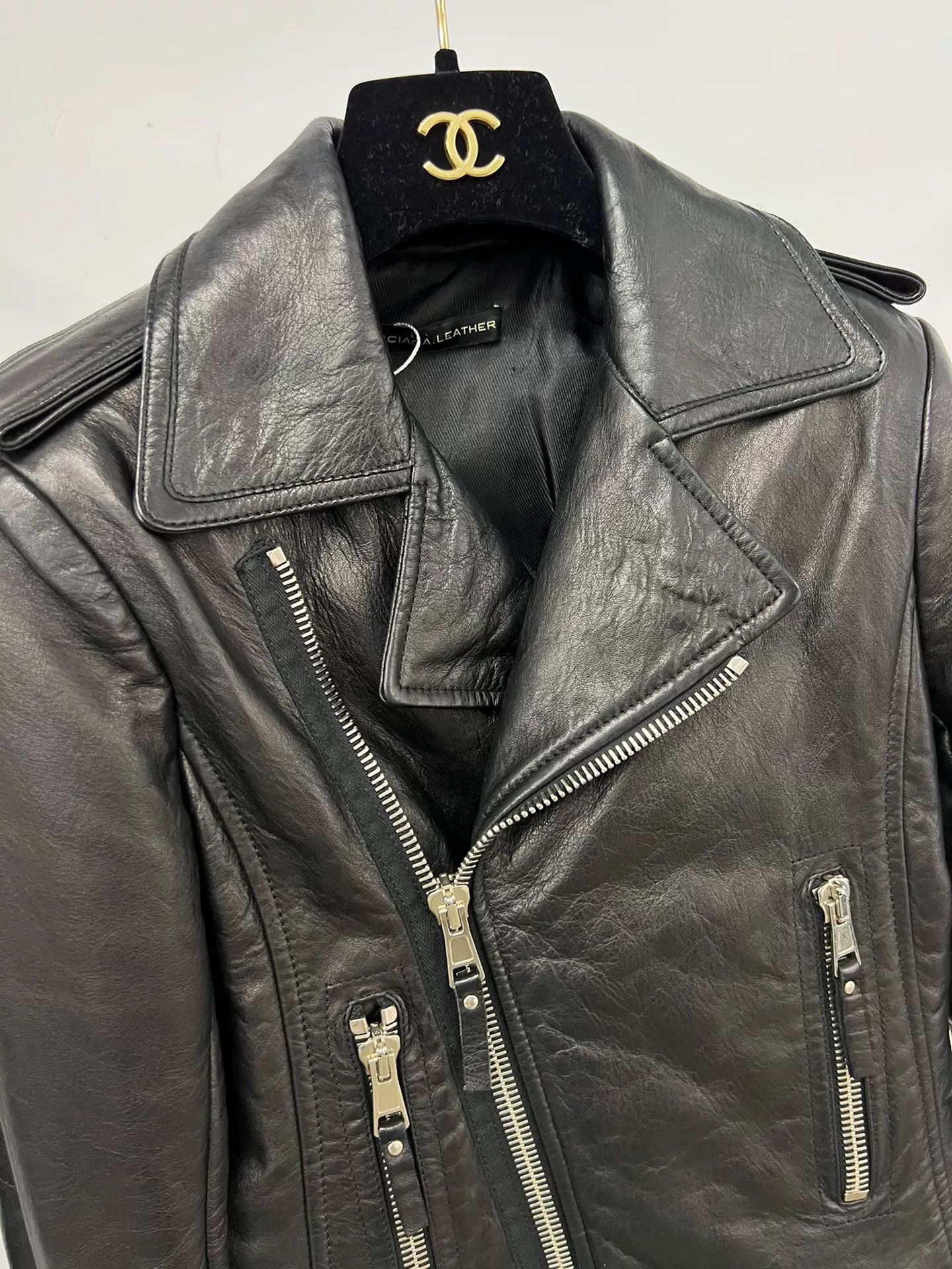 Balenciaga Balenciaga Black Motorcycle Leather Jacket Size S / US 4 / IT 40 - 3 Thumbnail