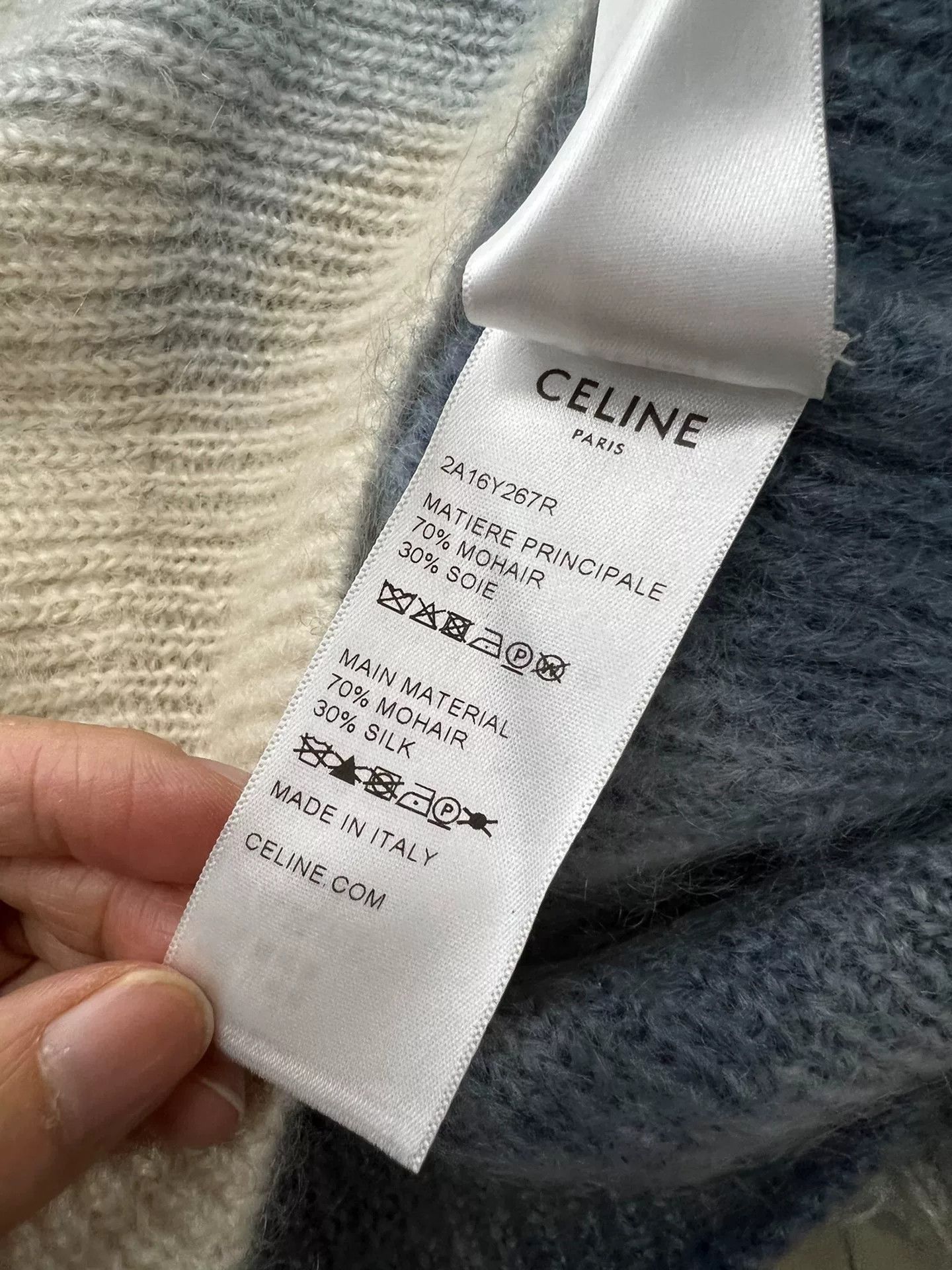 Celine Celine Color Gradient Mohair Sweater Size M / US 6-8 / IT 42-44 - 6 Thumbnail