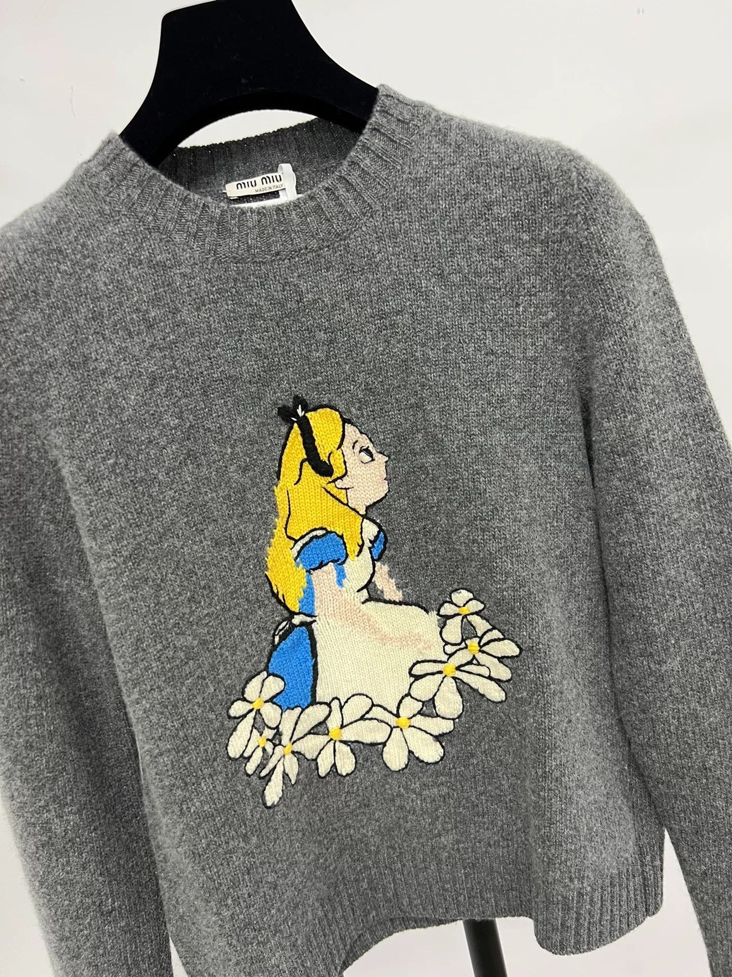 Miu Miu MiuMiu Alice Pattern Knit Sweater Size XS / US 0-2 / IT 36-38 - 3 Thumbnail