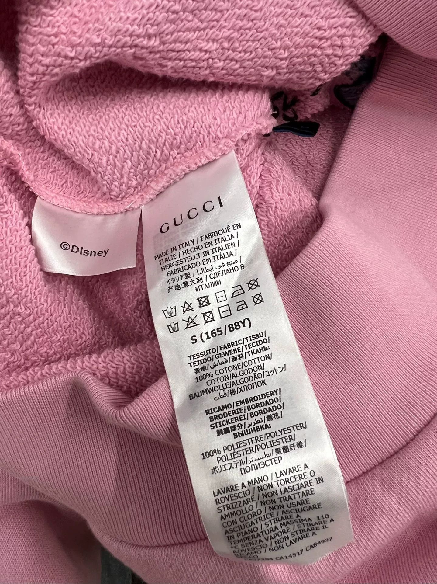 Gucci Gucci Pink Embroidered Print Hoodie Size S / US 4 / IT 40 - 4 Thumbnail