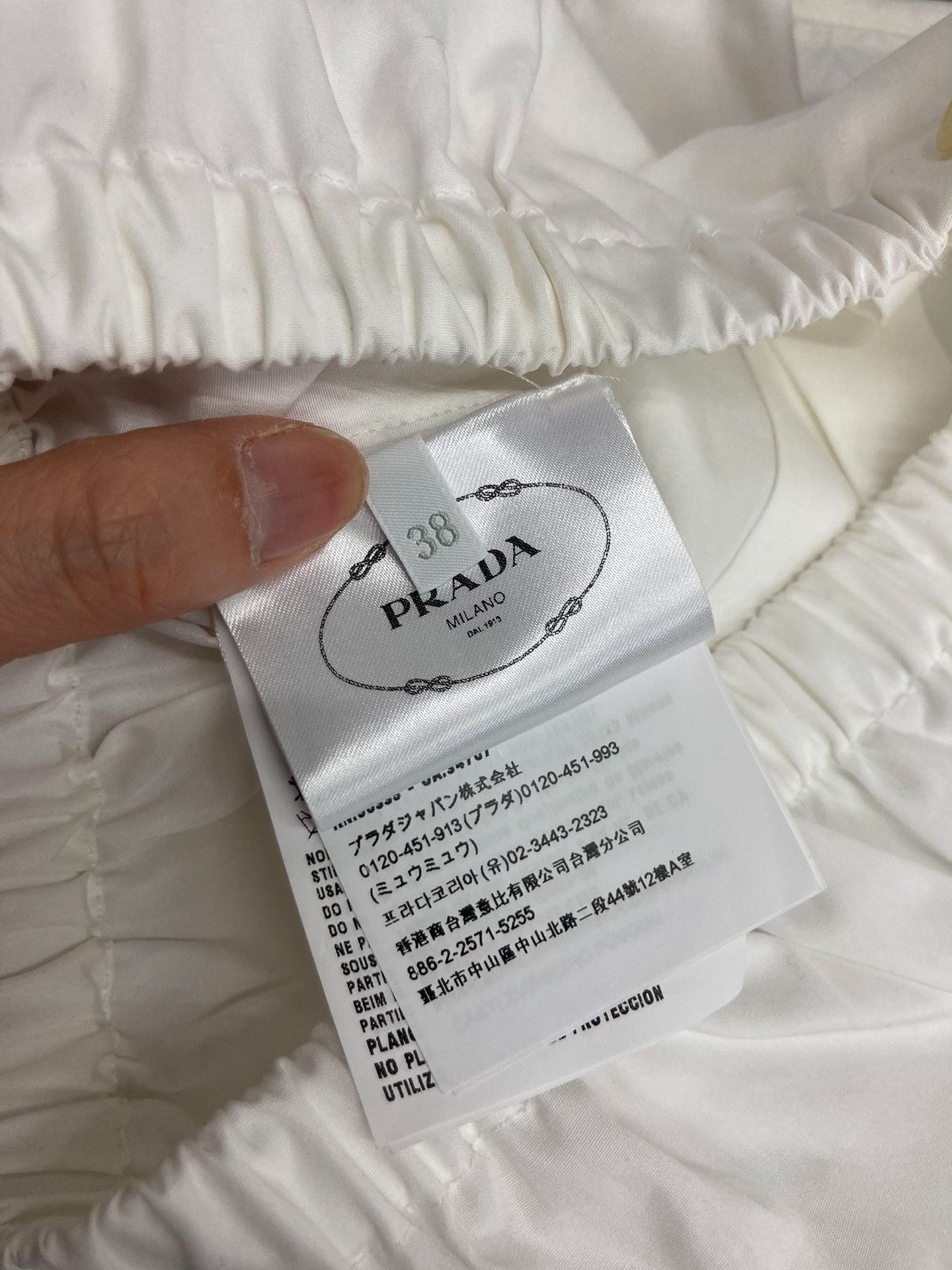 Prada Prada White Short Shirt Size S / US 4 / IT 40 - 5 Thumbnail