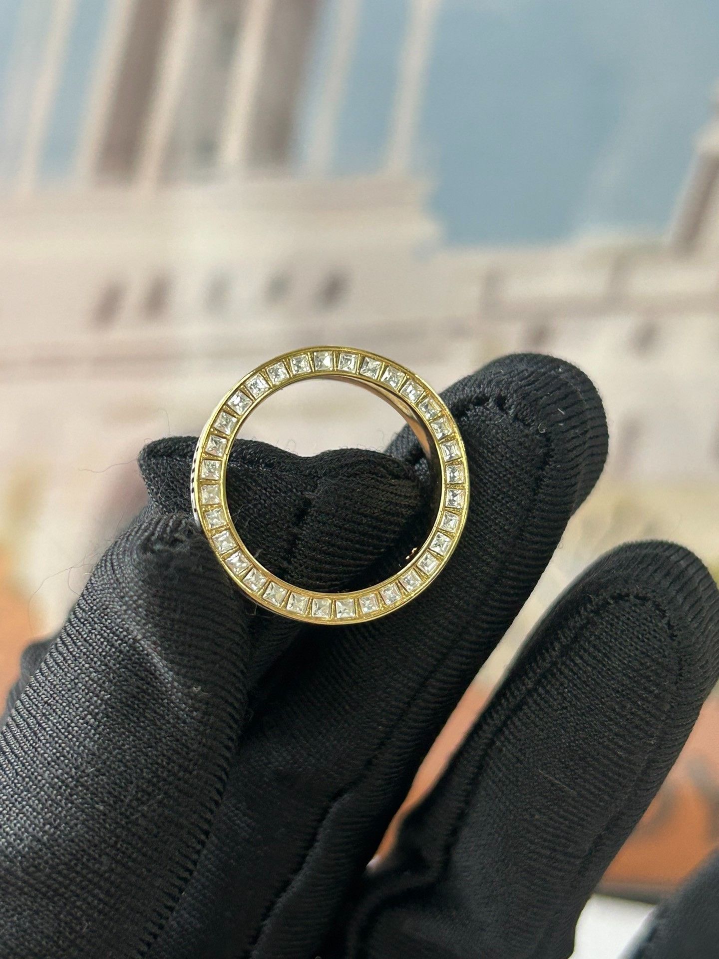 Dior Dior White Enamel Ring Size ONE SIZE - 2 Thumbnail