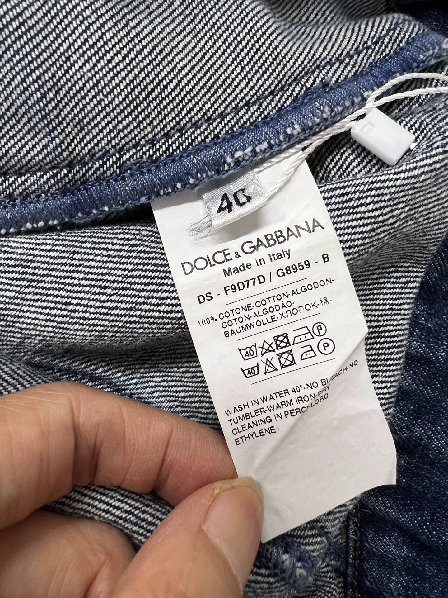 Dolce & Gabbana Dolce&Gabbana Blue Denim Jacket Size S / US 4 / IT 40 - 7 Thumbnail