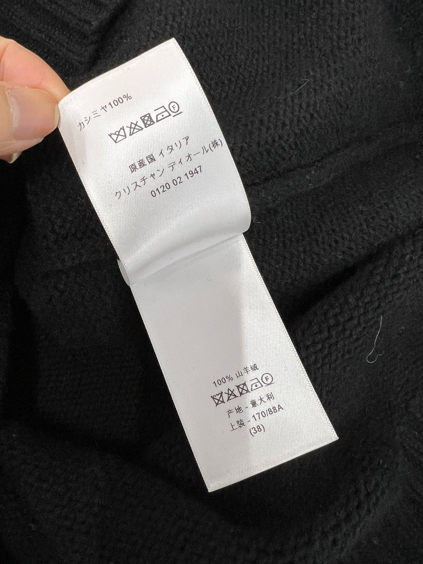 Dior Dior Black Lucky Star Cashmere Top Size S / US 4 / IT 40 - 6 Thumbnail