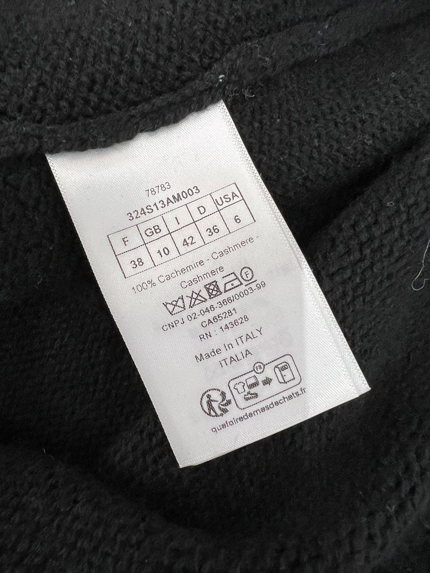 Dior Dior Black Lucky Star Cashmere Top Size S / US 4 / IT 40 - 5 Thumbnail
