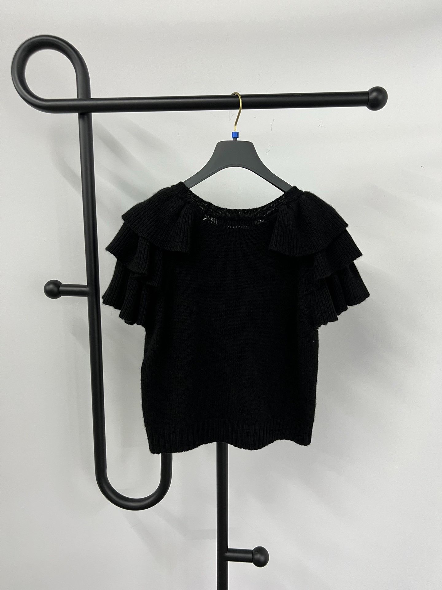 Dior Dior Black Lucky Star Cashmere Top Size S / US 4 / IT 40 - 3 Thumbnail