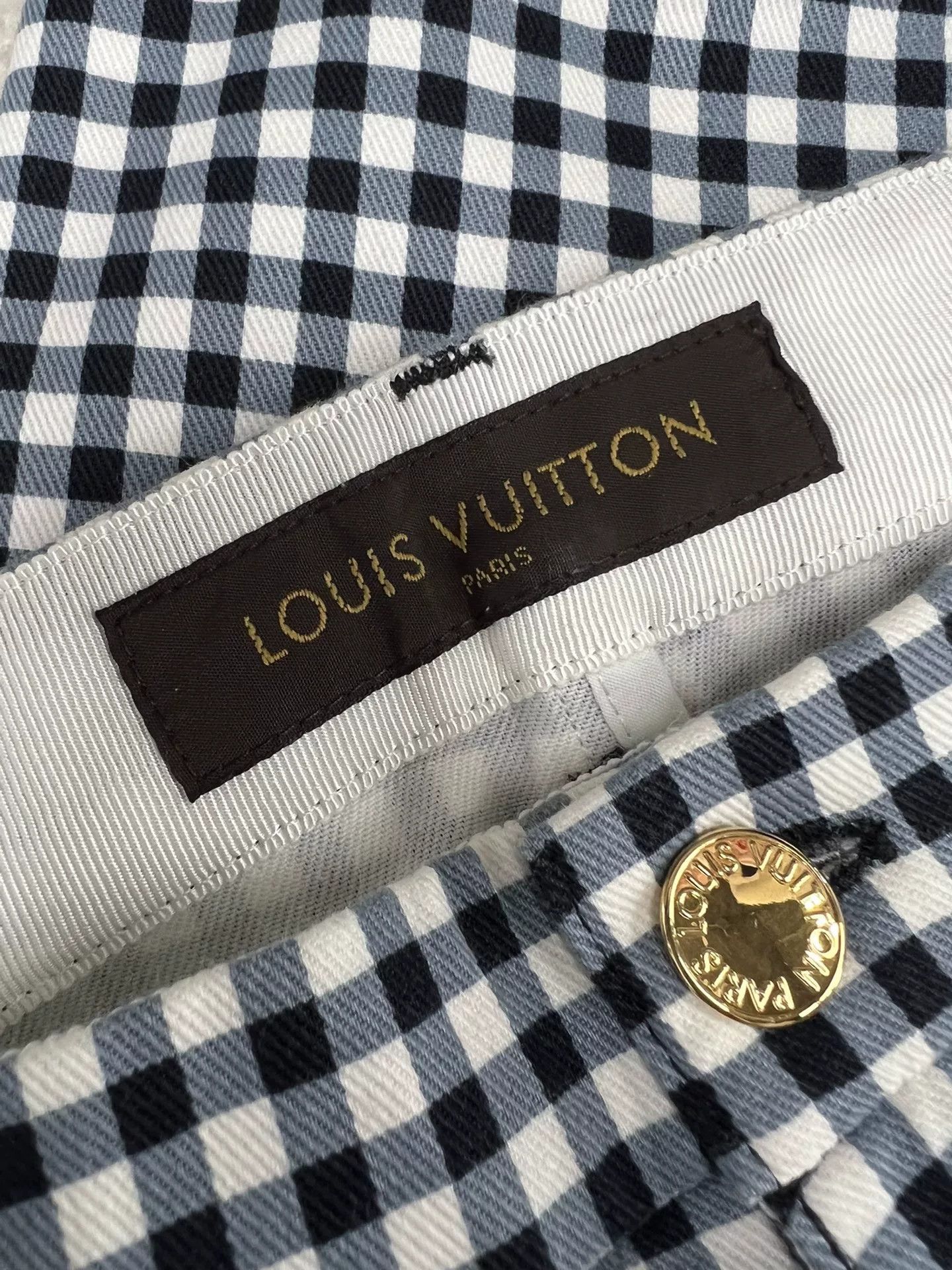 Louis Vuitton Louis Vuitton Blue White Black Check Pants Size 36" / US 14 / IT 50 - 4 Thumbnail
