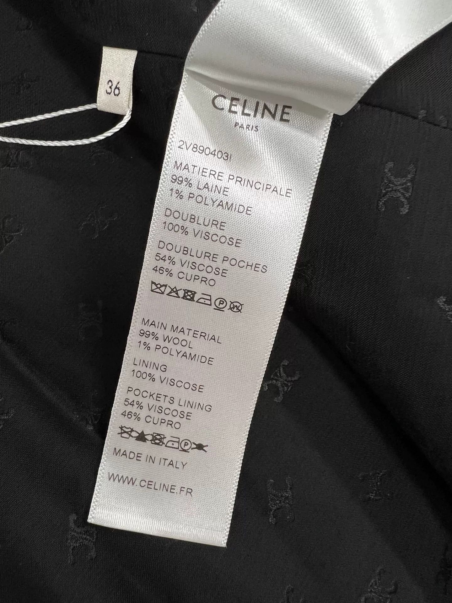 Celine Celine Knit Trim Black Jacket Size XS / US 0-2 / IT 36-38 - 6 Thumbnail