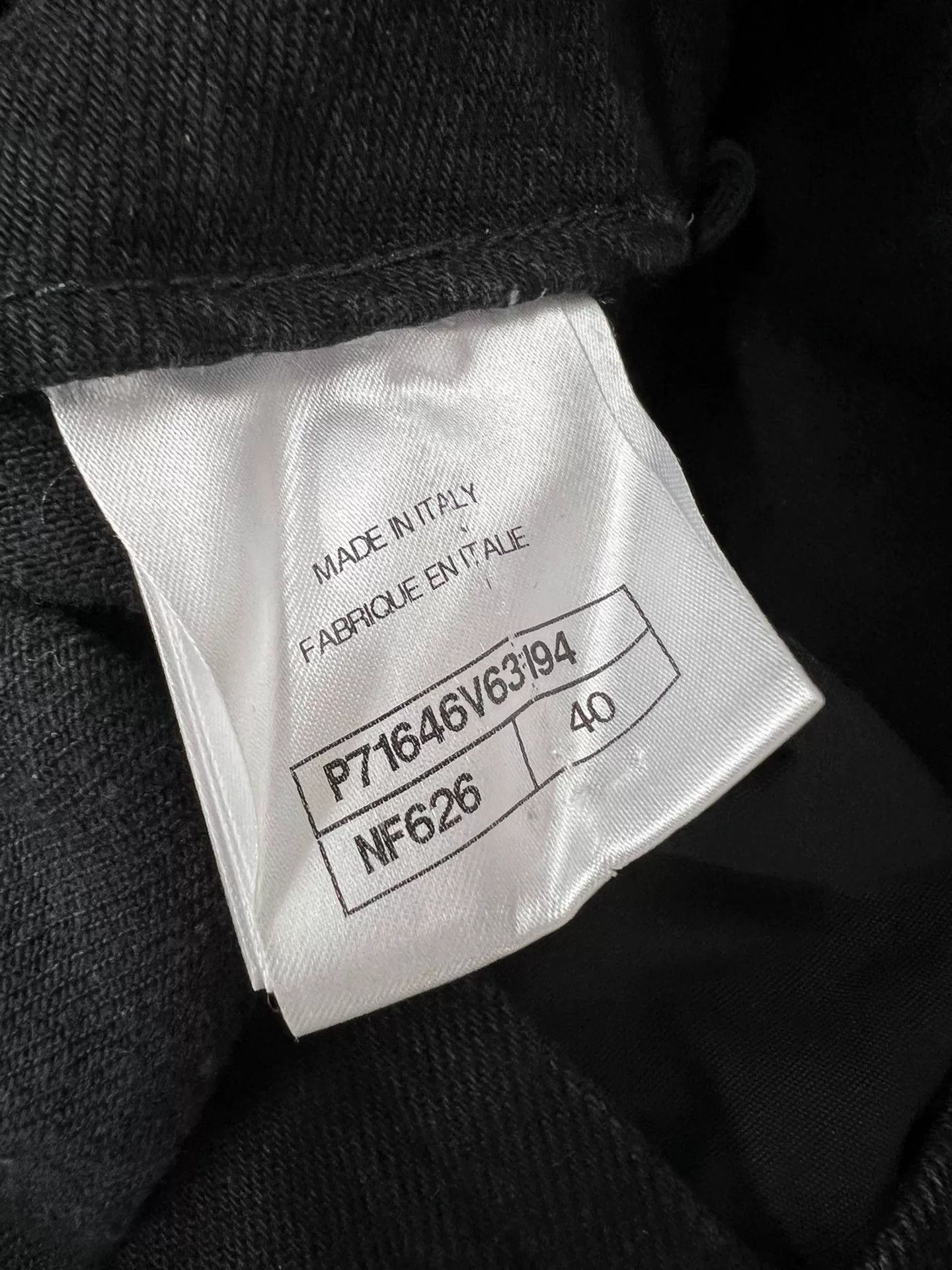 Chanel Chanel Black Denim Silk Wide-Leg Pants Size 40" / US 18 - 6 Thumbnail