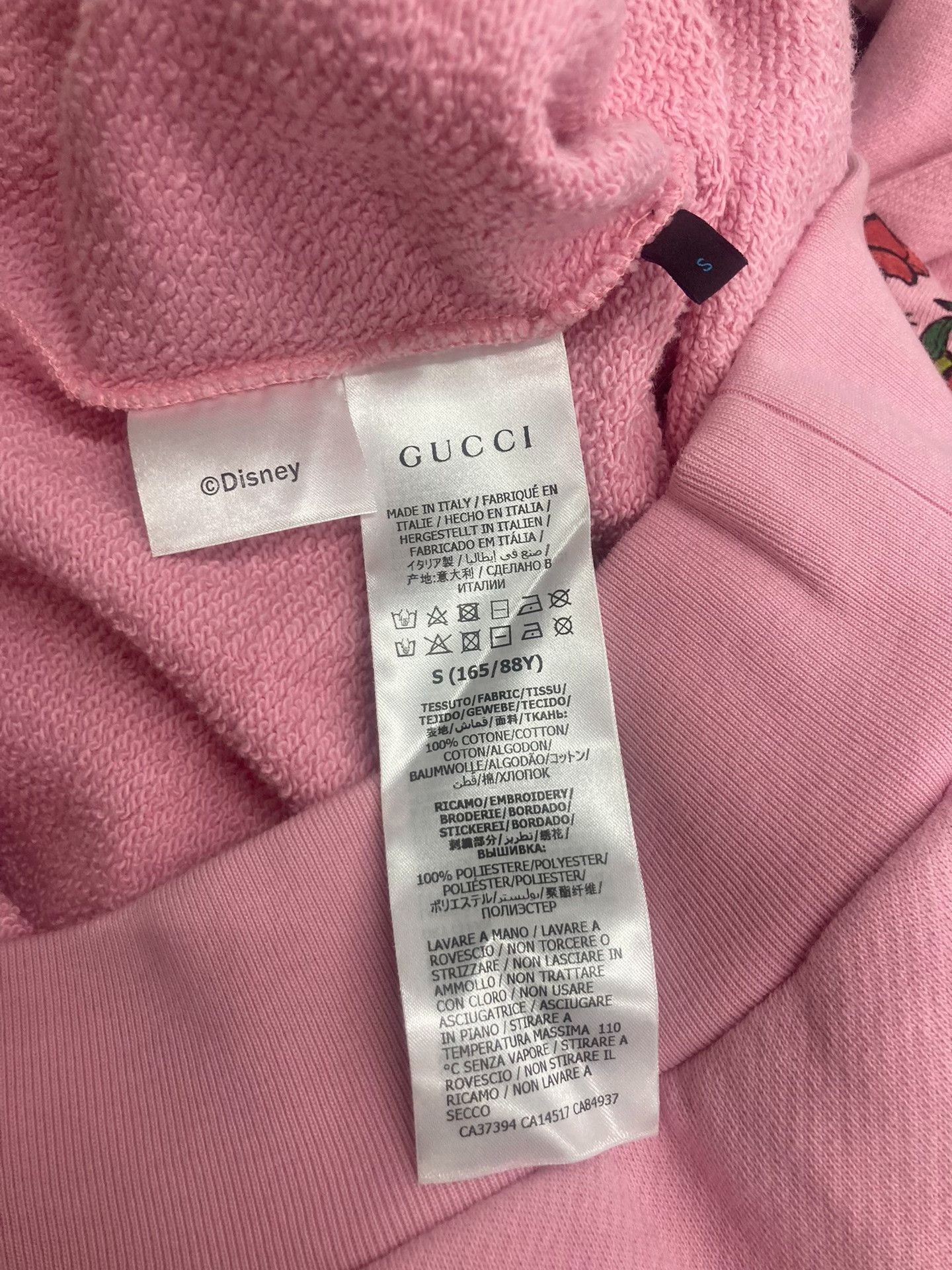 Gucci Gucci Pink Embroidered Print Hoodie Size S / US 4 / IT 40 - 5 Thumbnail