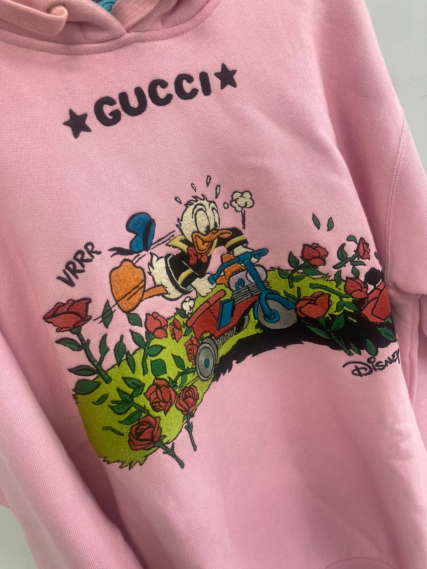 Gucci Gucci Pink Embroidered Print Hoodie Size S / US 4 / IT 40 - 3 Thumbnail