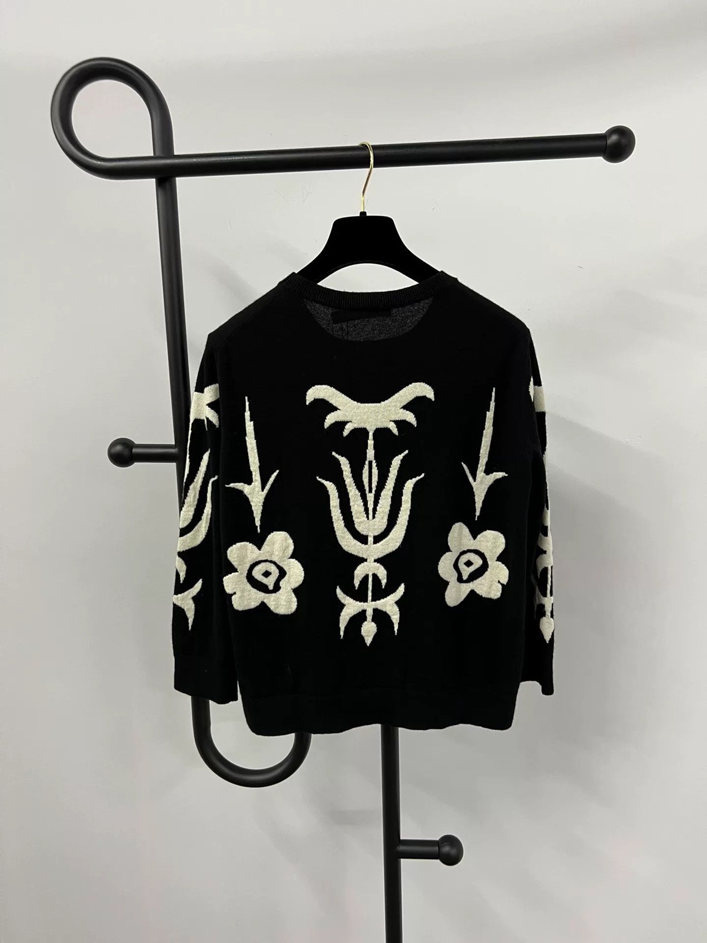 Dior Dior Cashmere Black White Sweater Size M / US 6-8 / IT 42-44 - 2 Thumbnail