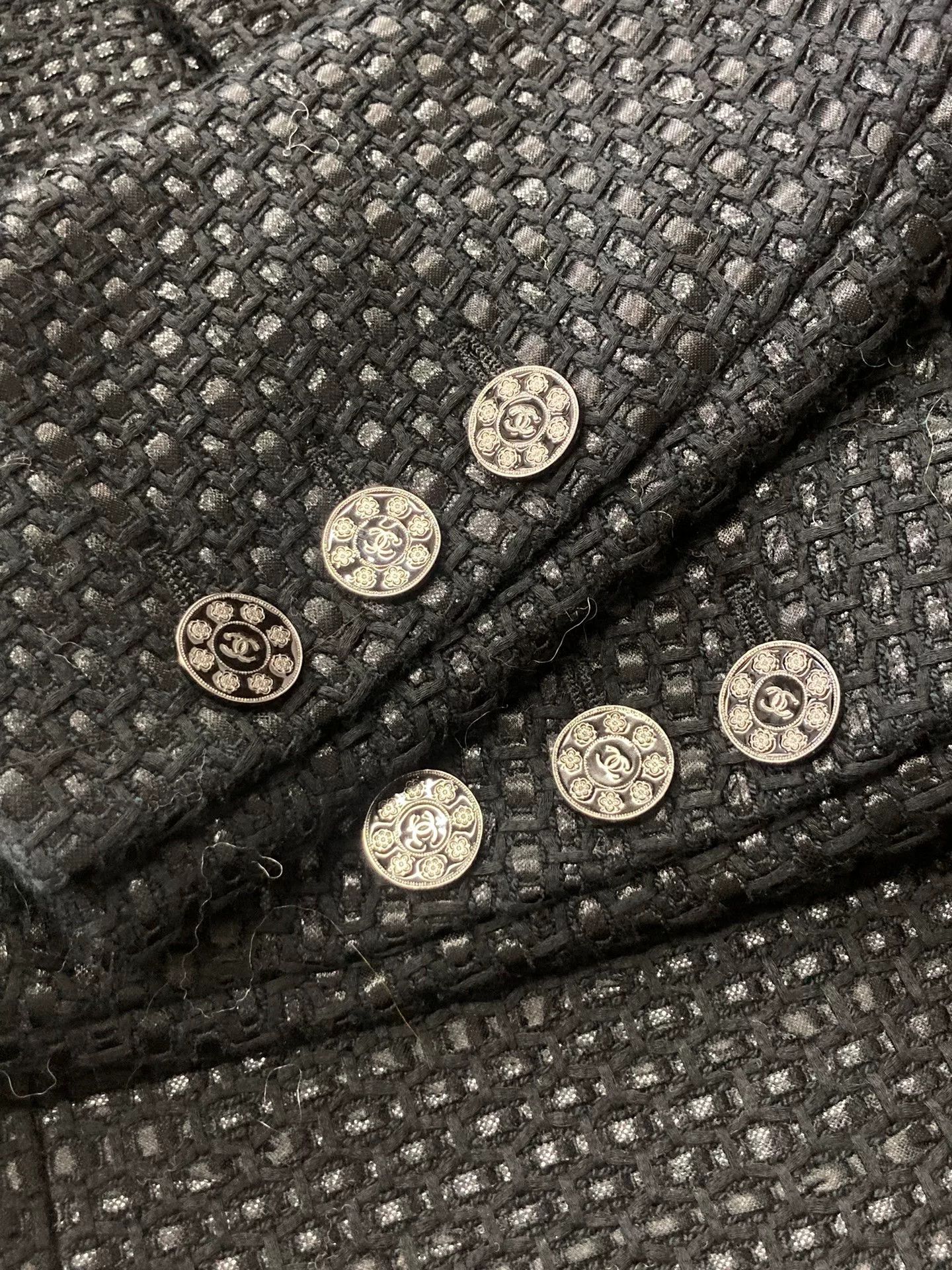 Chanel Chanel Black Knit Jacket Size XS / US 0-2 / IT 36-38 - 4 Thumbnail