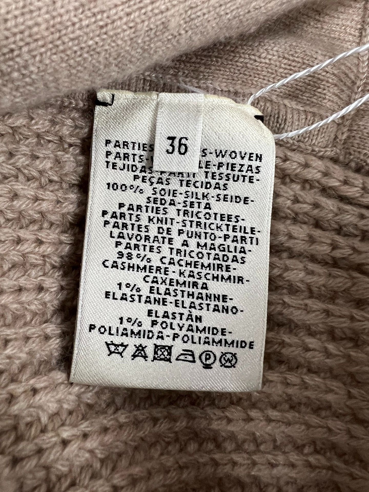 Hermes Hermes Oatmeal Knit Silk Cardigan Size XS / US 0-2 / IT 36-38 - 5 Thumbnail
