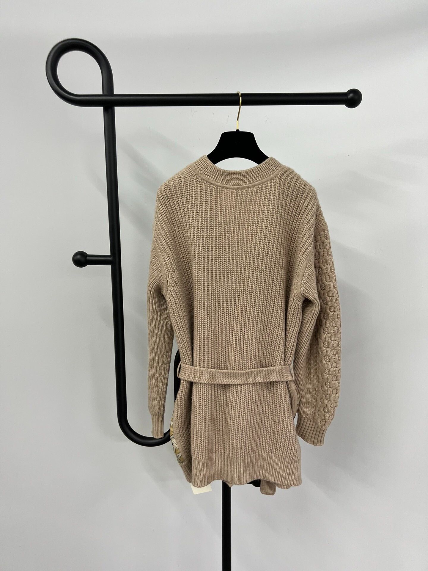 Hermes Hermes Oatmeal Knit Silk Cardigan Size XS / US 0-2 / IT 36-38 - 3 Thumbnail