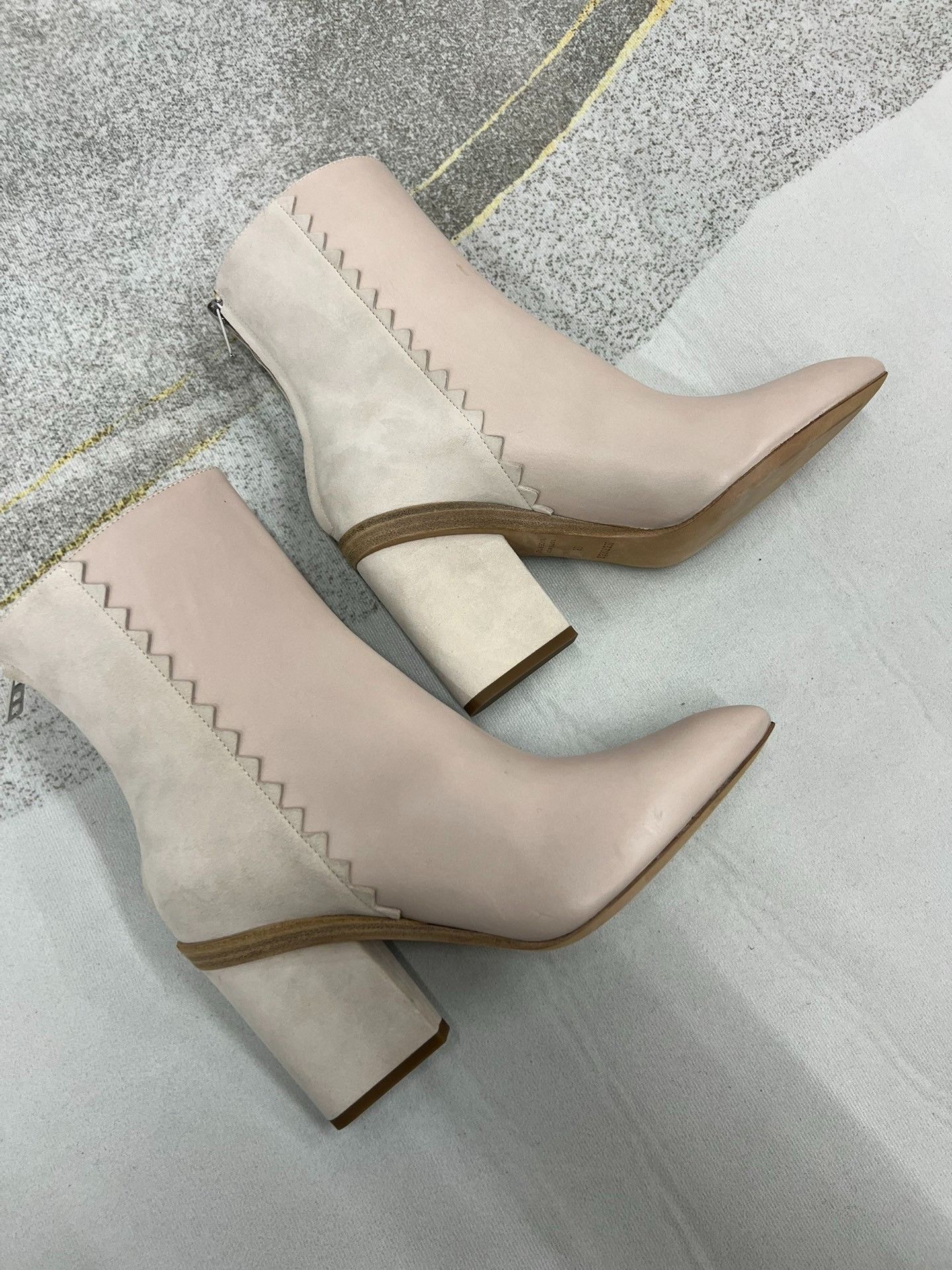 Hermes Hermes Pink Suede High-Heel Ankle Boots Size US 7 / IT 37 - 3 Thumbnail