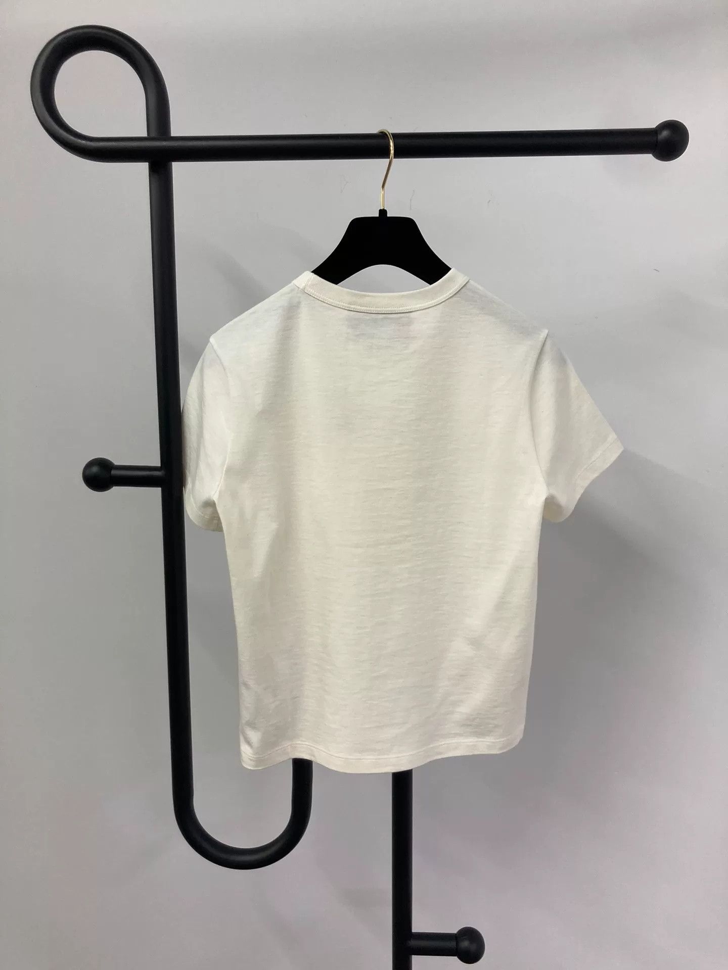 Gucci Gucci Crystal Logo White Short-Sleeve T-Shirt Size S / US 4 / IT 40 - 2 Thumbnail