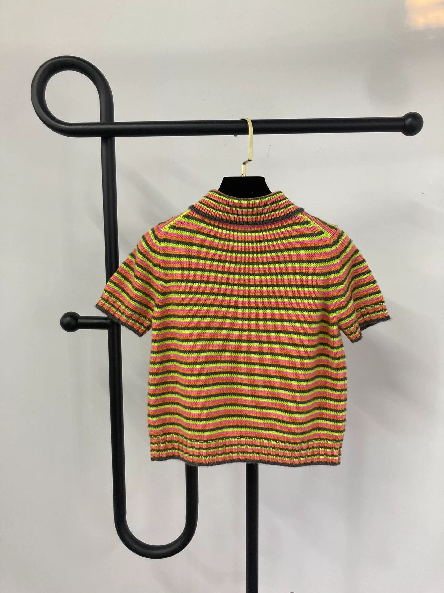 Dior Dior Colorful Striped Cashmere Knit Top Size S / US 4 / IT 40 - 2 Thumbnail