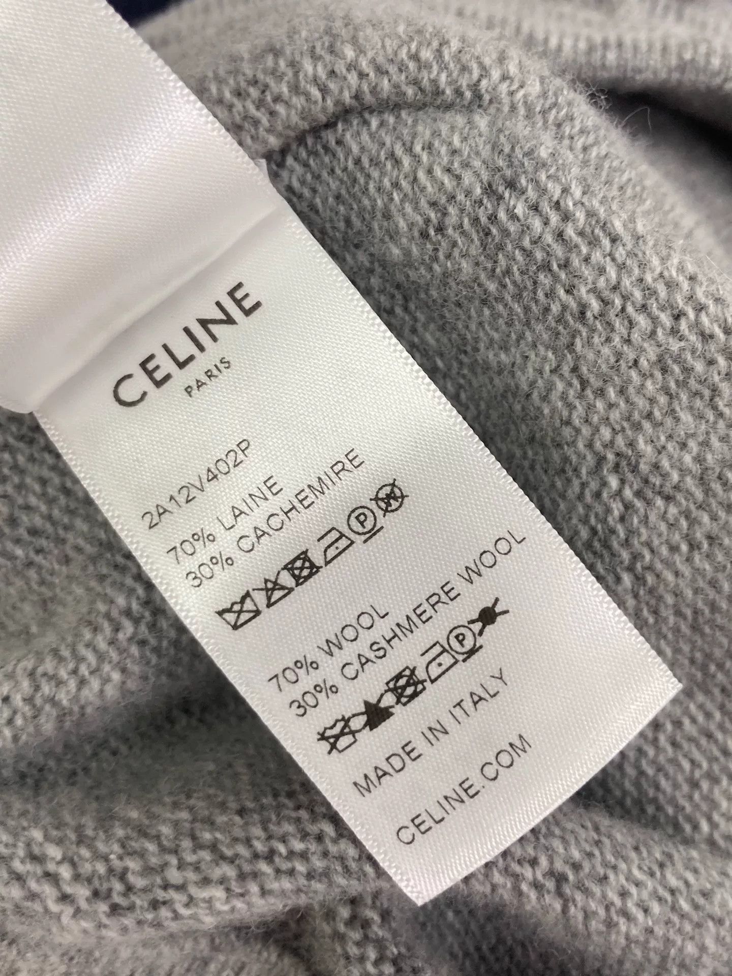 Celine Celine Gray Knit Wool Shorts Size 32" / US 10 / IT 46 - 6 Thumbnail